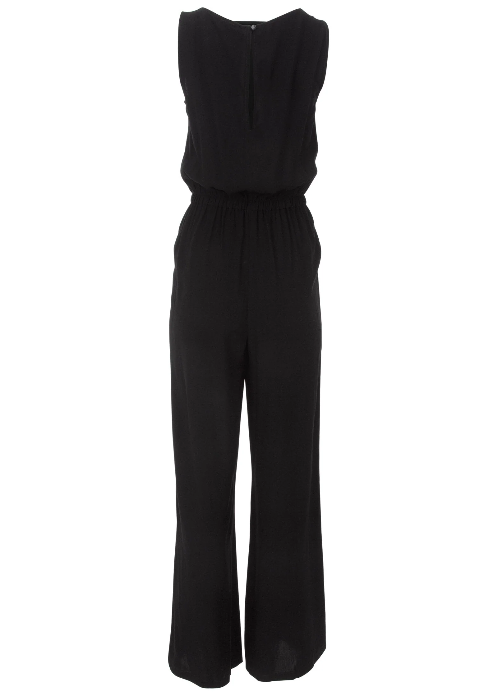 Sleeveless Jumpsuit - Black - Image 5