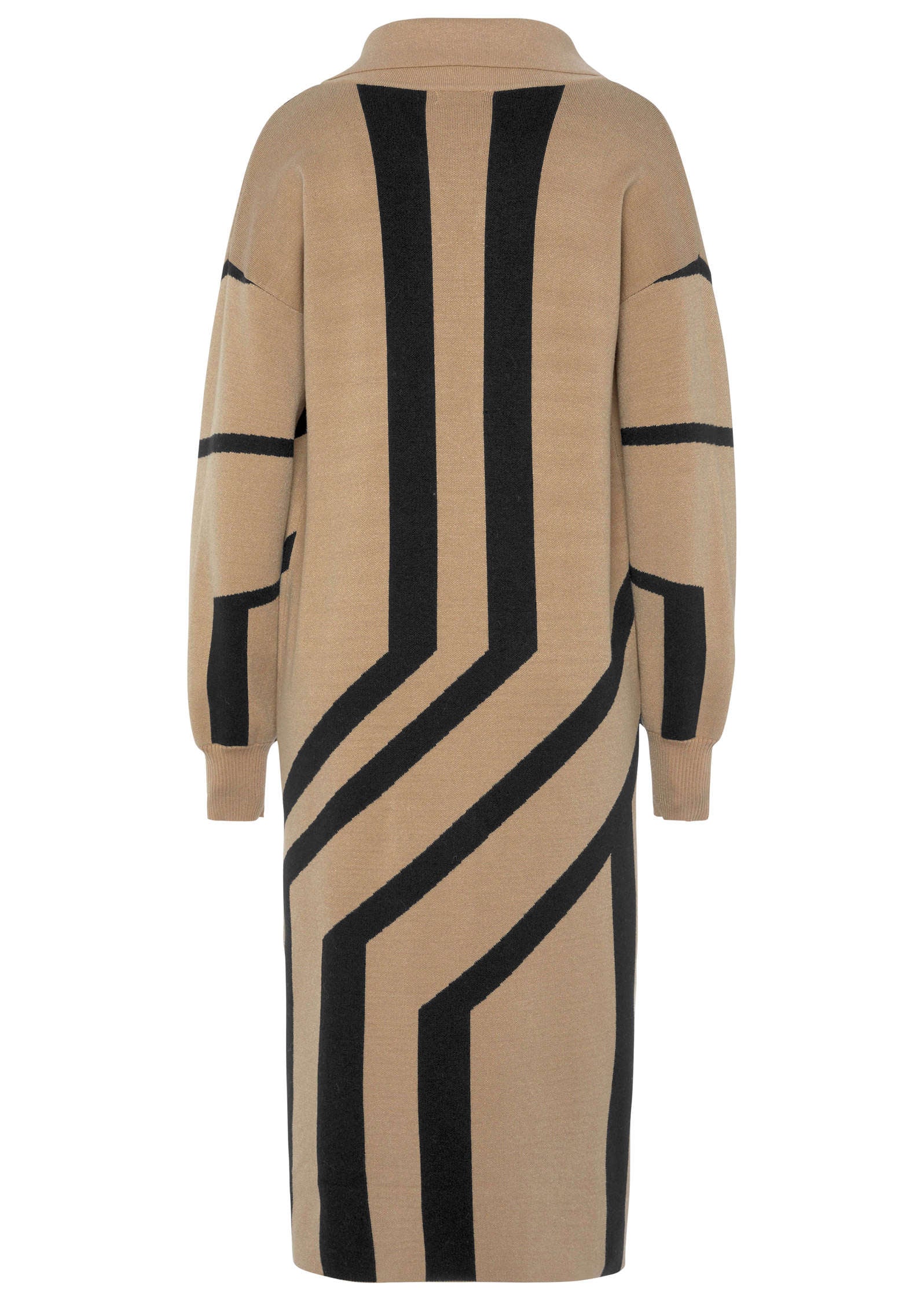 Abstract Graphic Duster - Black & Off White - Image 3