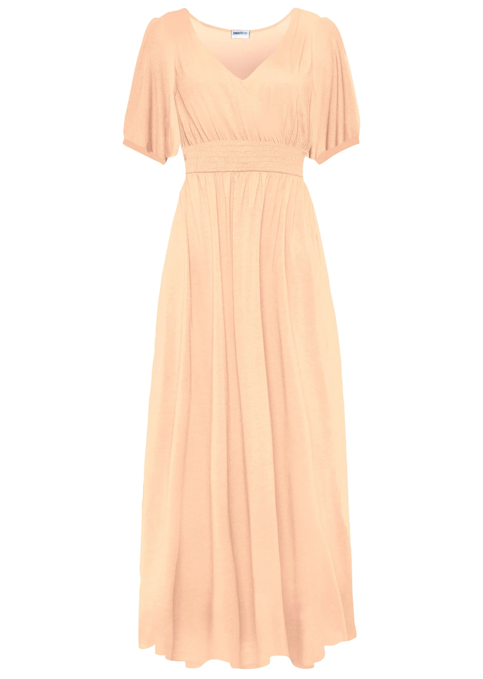 Smocked-Waist Maxi Dress - Blush - Image 2