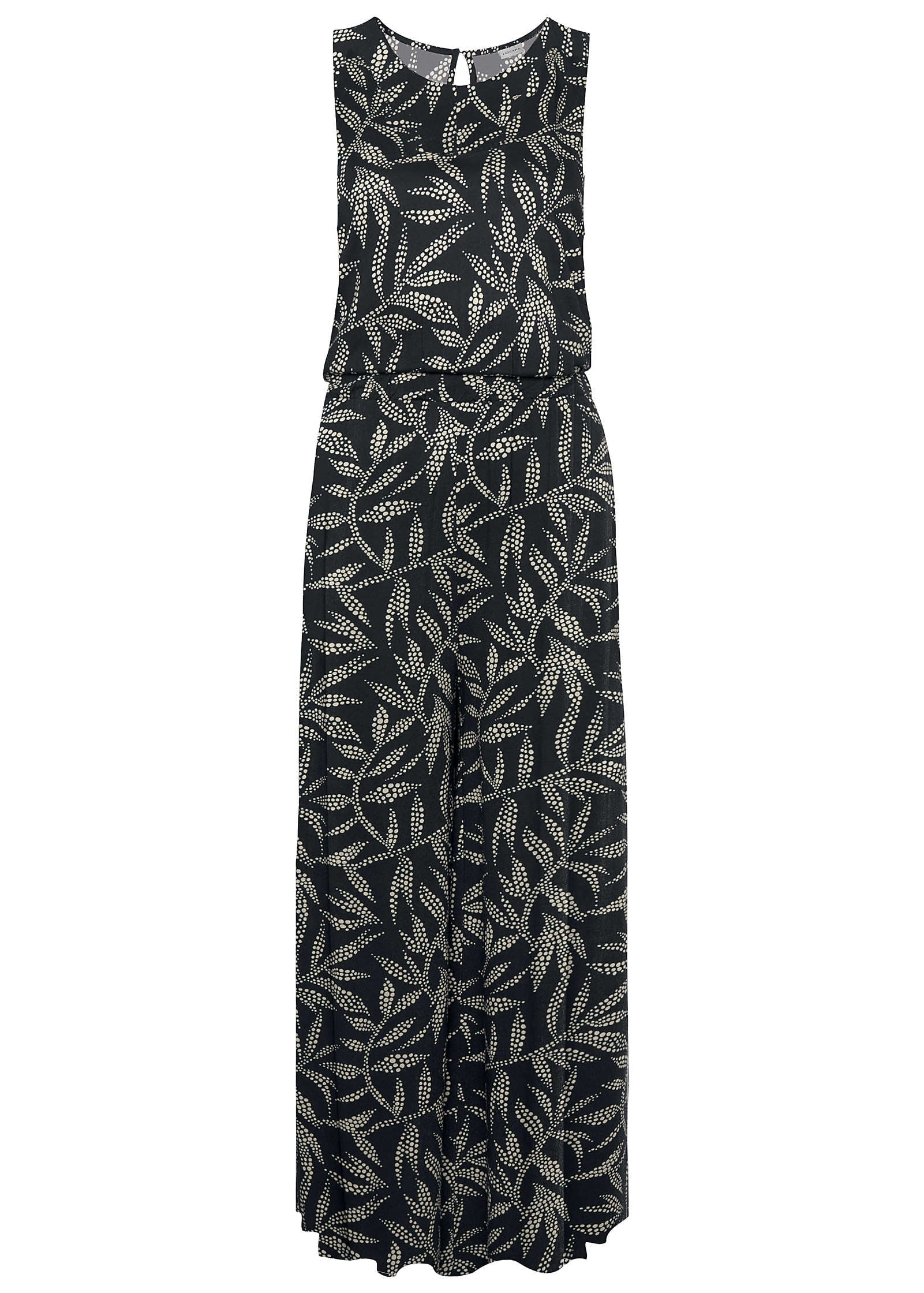 Front Slit Maxi Dress - White & Black - Image 2