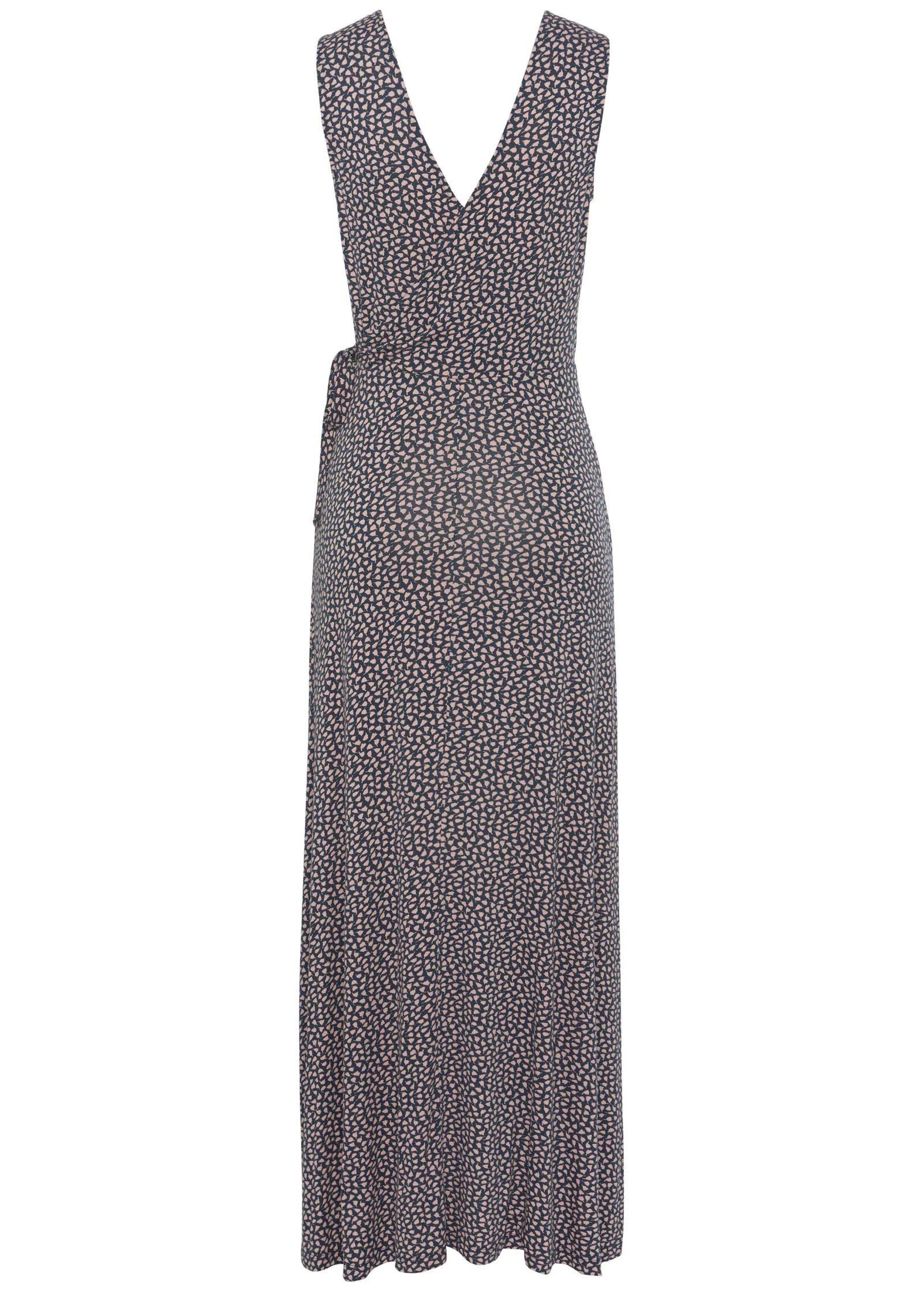 Faux Wrap Maxi Dress - Blue Multi - Image 2