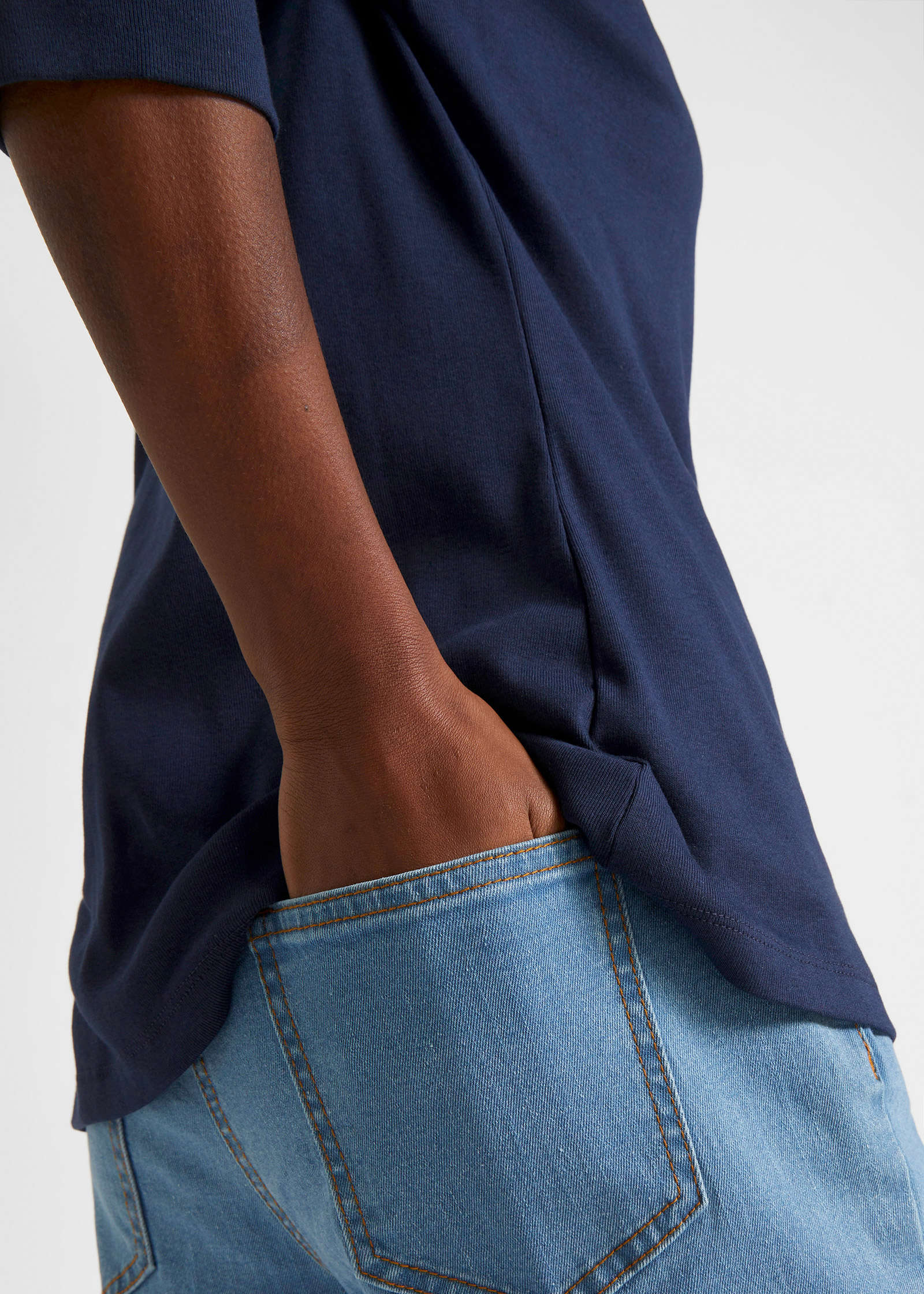 Boat Neck Top - Dark Blue - Image 5