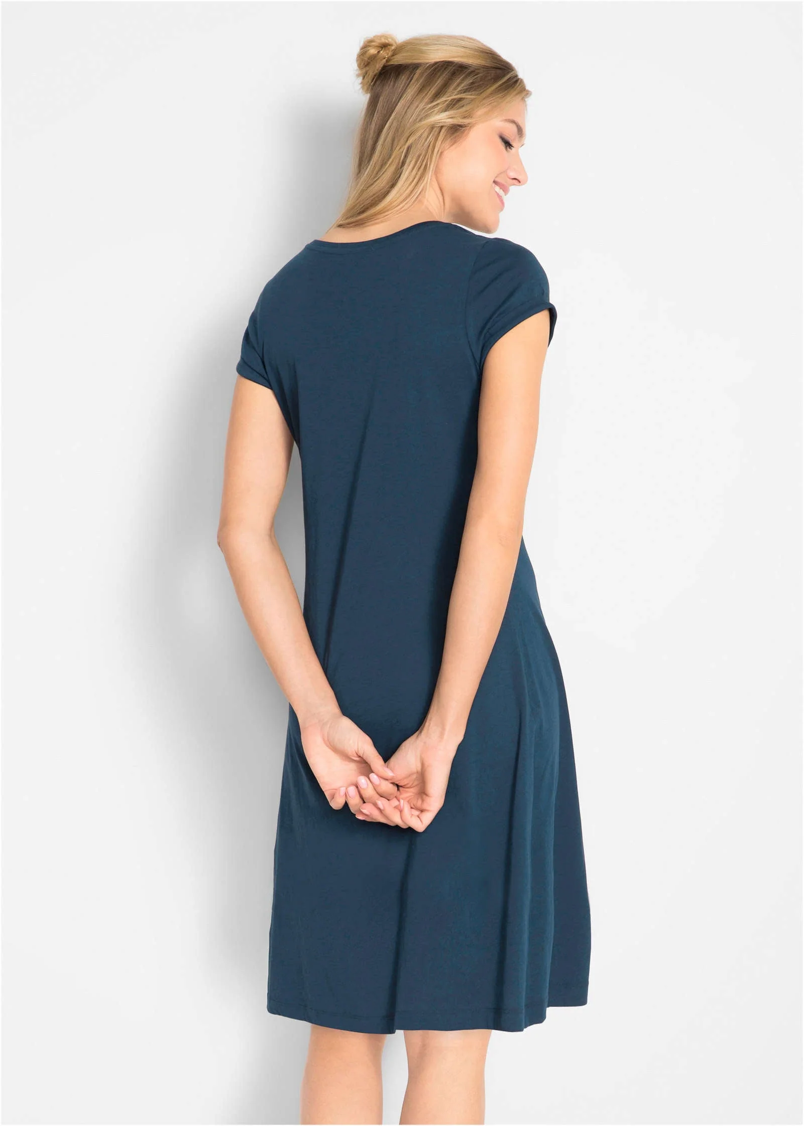 Flared Jersey Mini - Dark Blue - Image 2