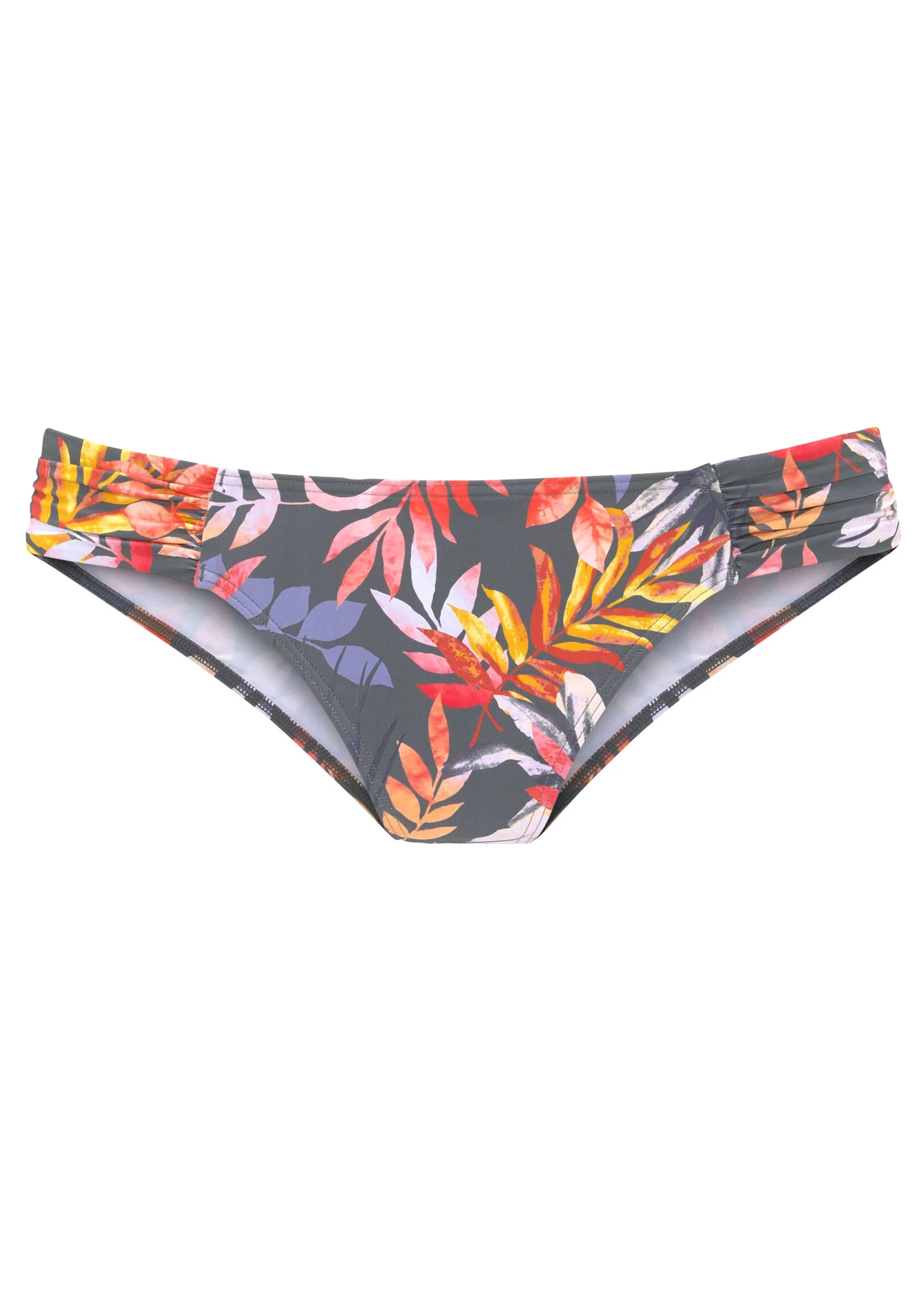 Ruched Side Bottom - Grey Floral - Image 2