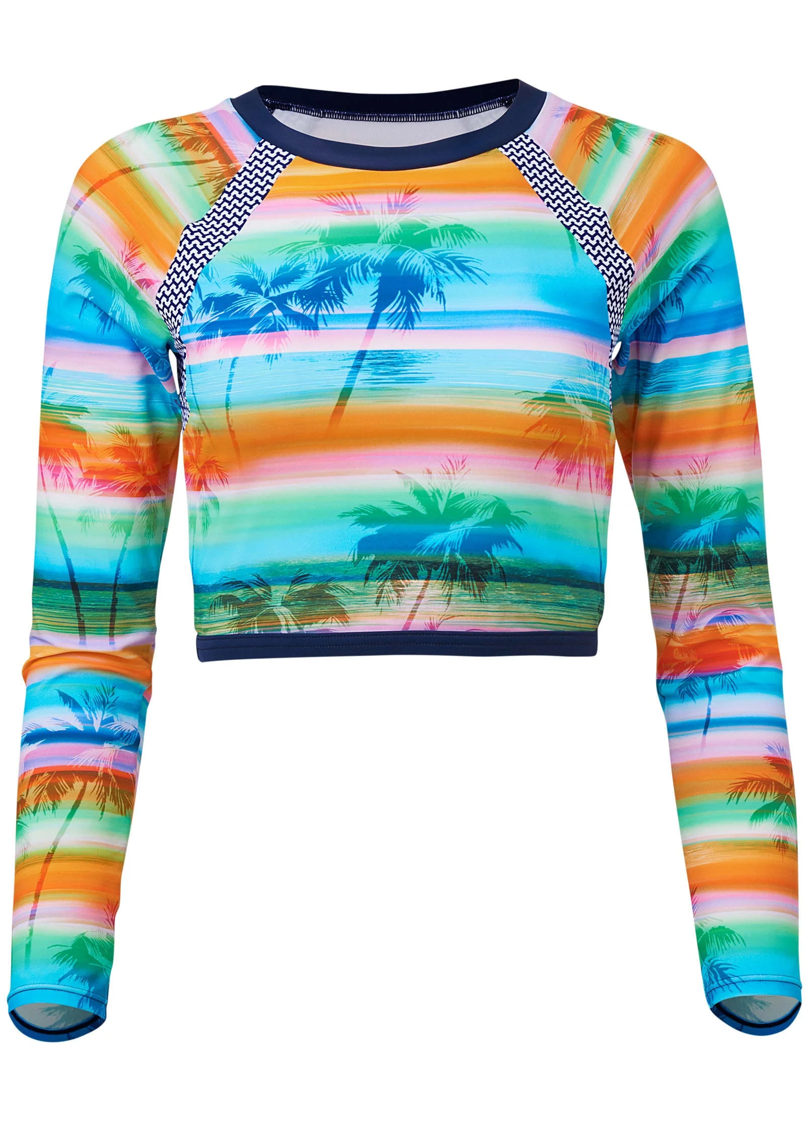 Long Sleeve Rash Guard - Digital Sunset - Image 4