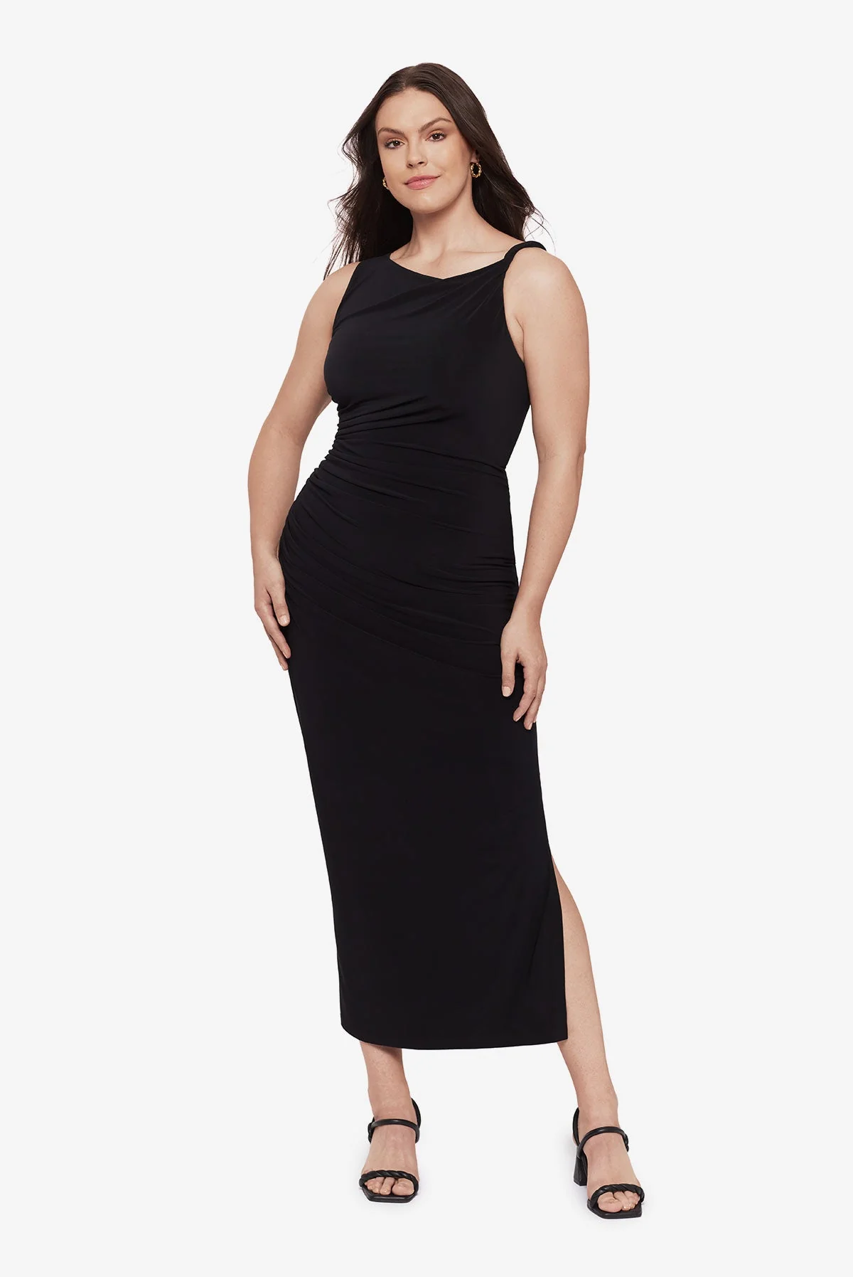 Maxi Shaping Dress in Black - Image 7