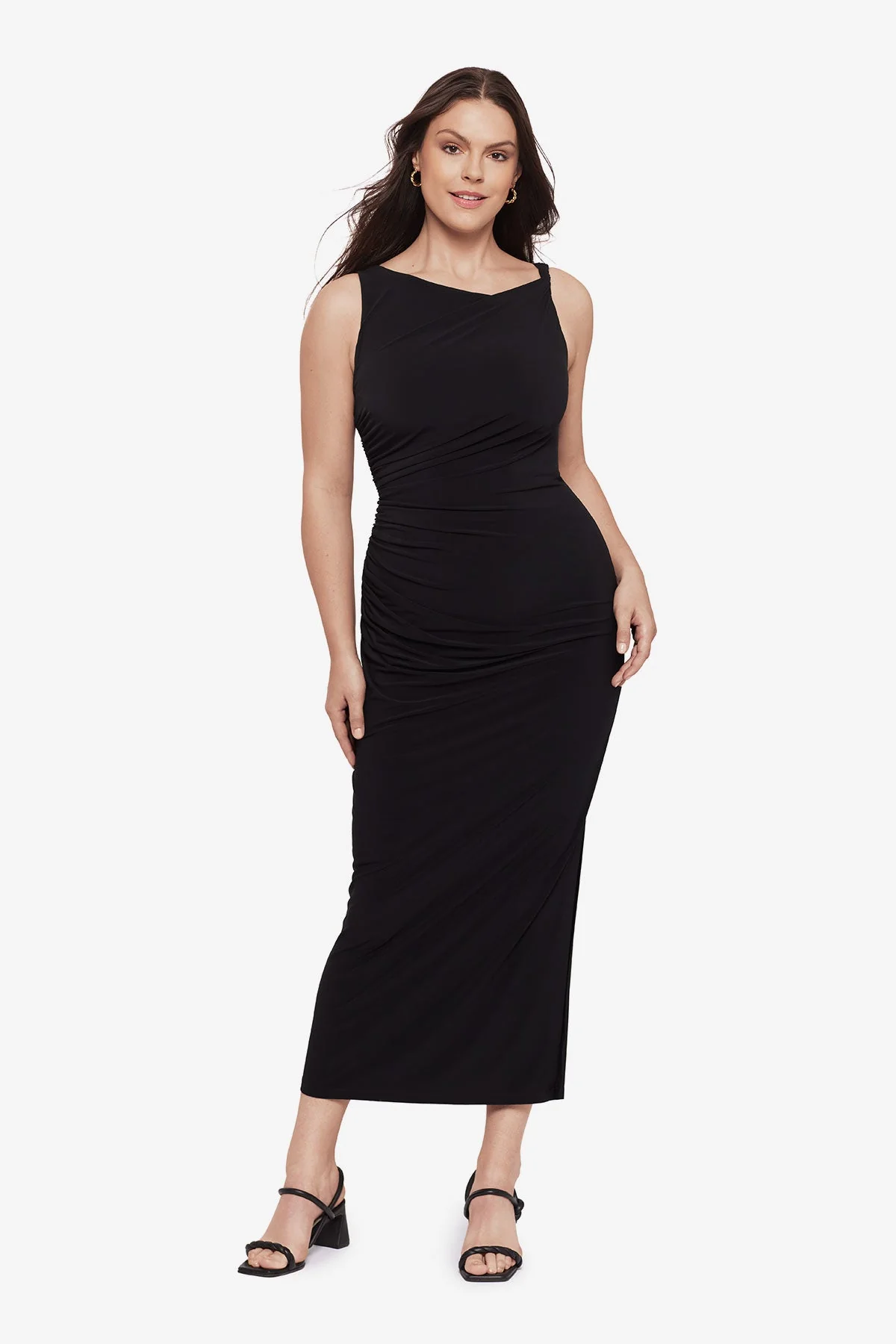 Maxi Shaping Dress in Black - Image 8