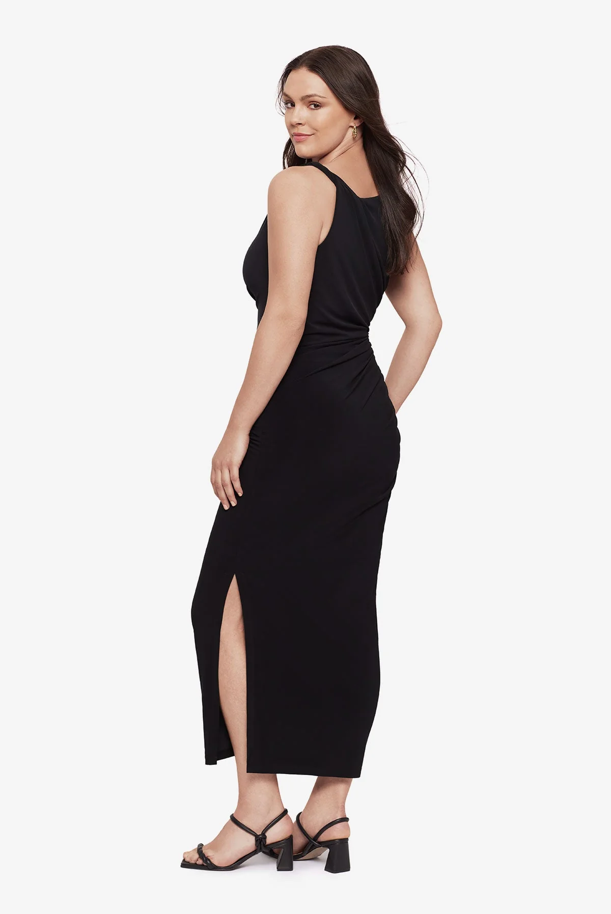 Maxi Shaping Dress in Black - Image 9