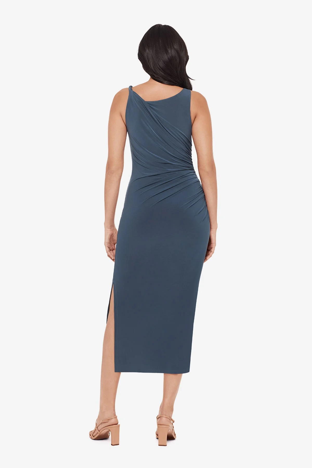 Maxi Shaping Dress in Slate Grey - Image 4
