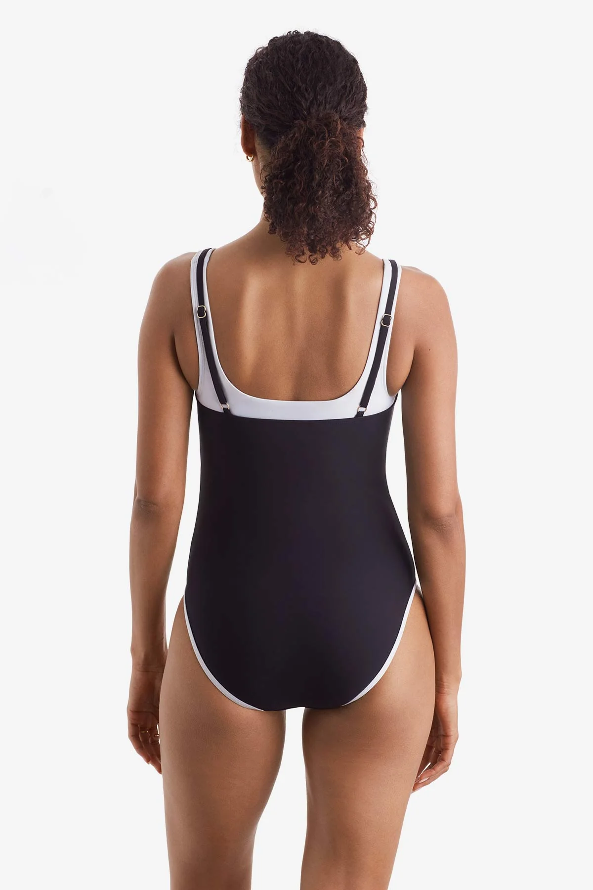 Drift One Piece - Black/White Layered Solids - Image 5