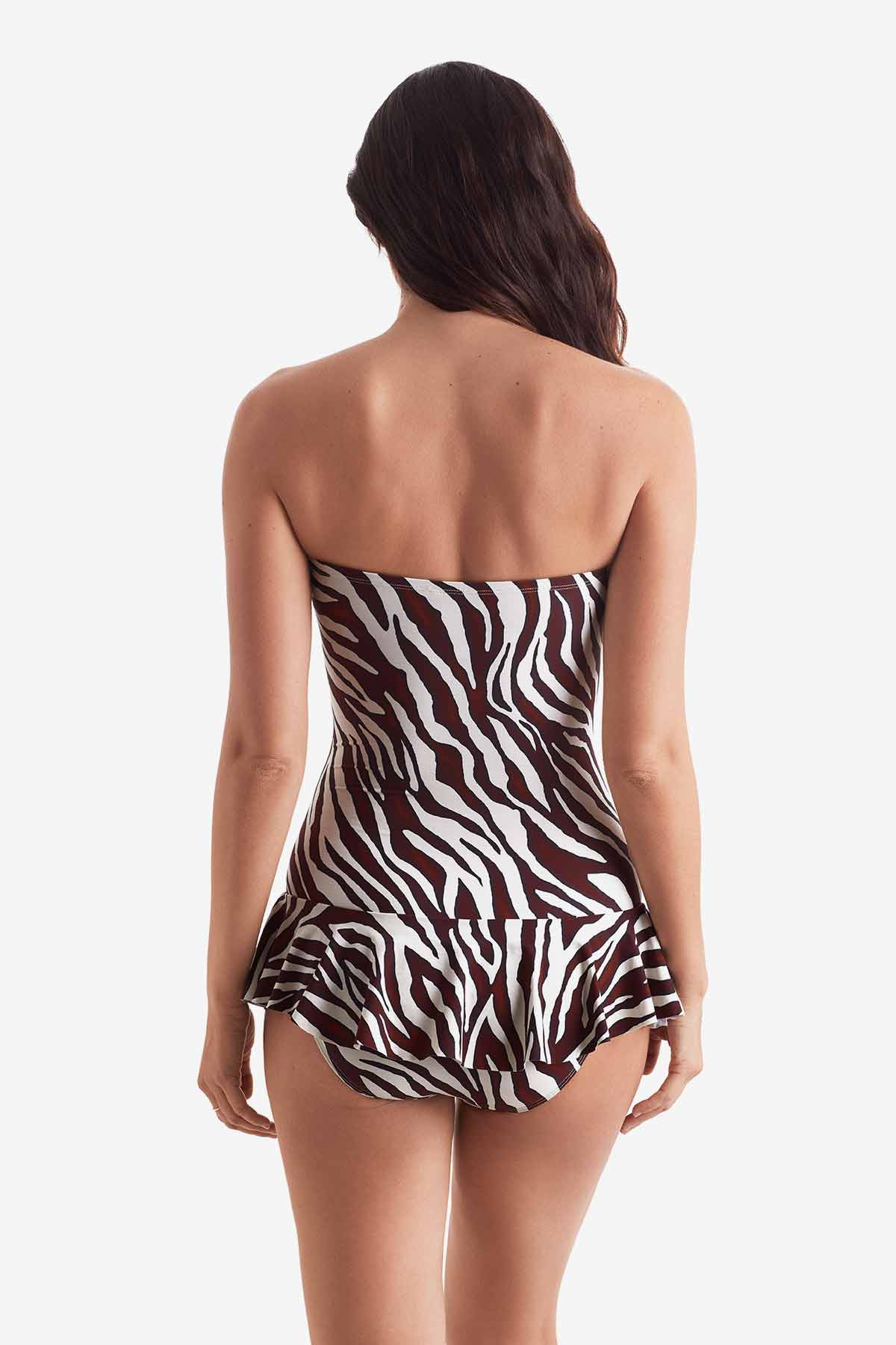 Aria Skirted One Piece - Zebra - Image 6