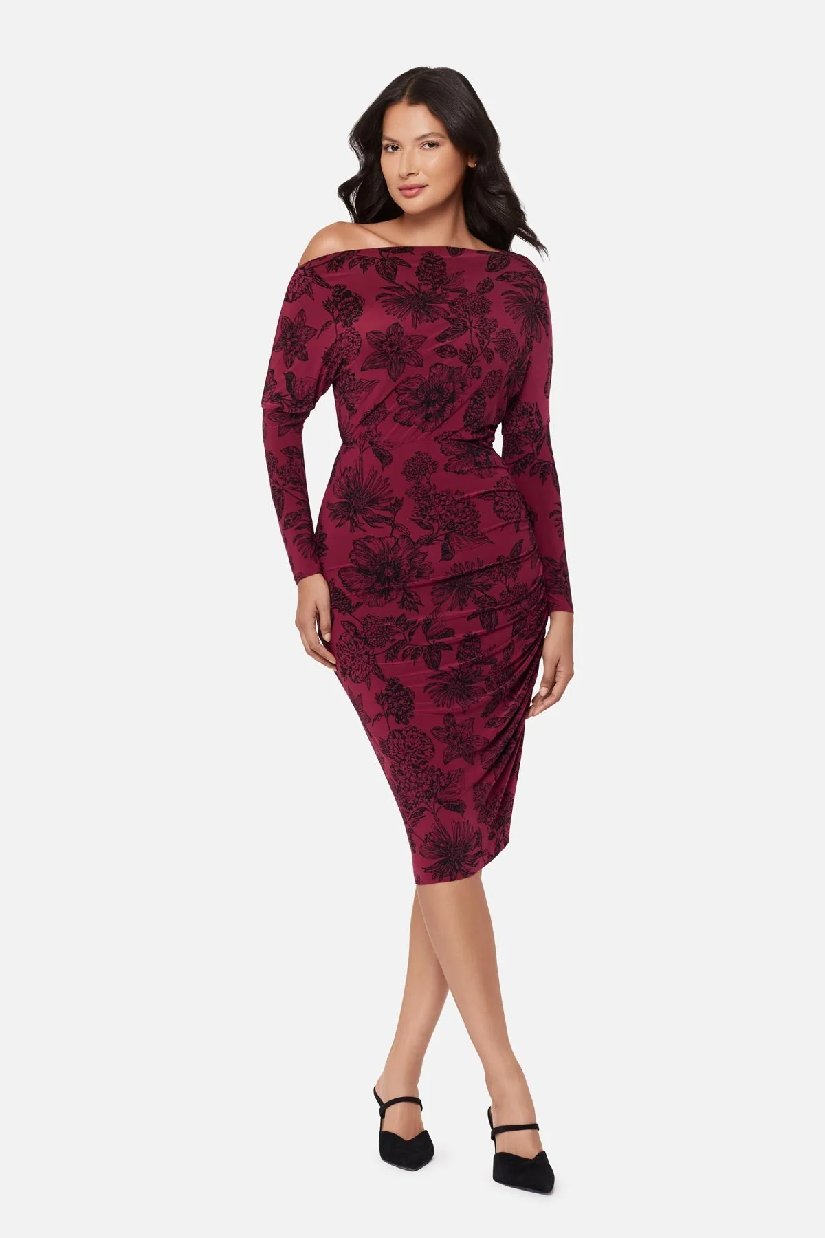 Niki Shaping Dress in Sketch - Image 4