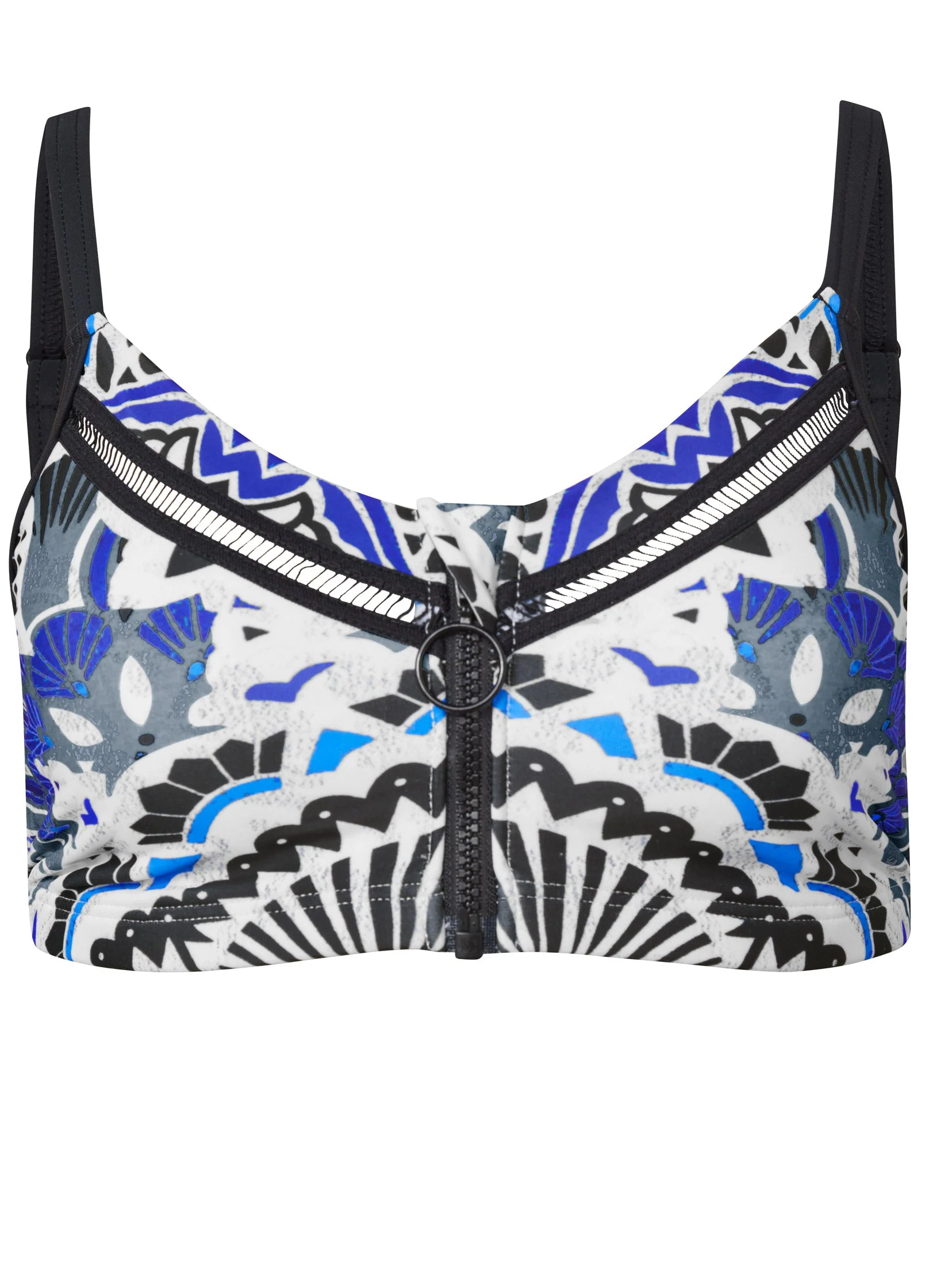 Clairette Zip-Up Swim Top - Calypso Bloom - Image 3