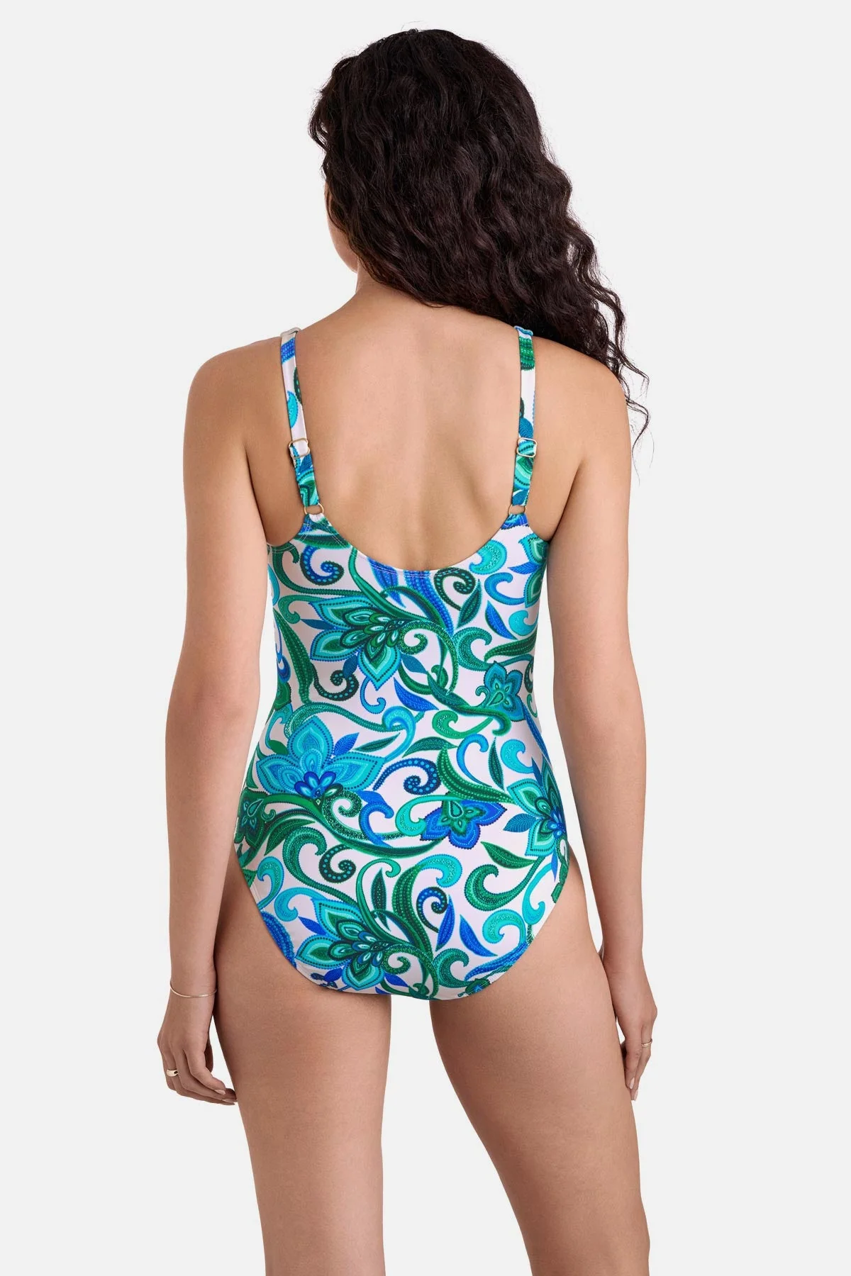 Brynn Twist Underwire One Piece - Imperial Paisley - Image 3