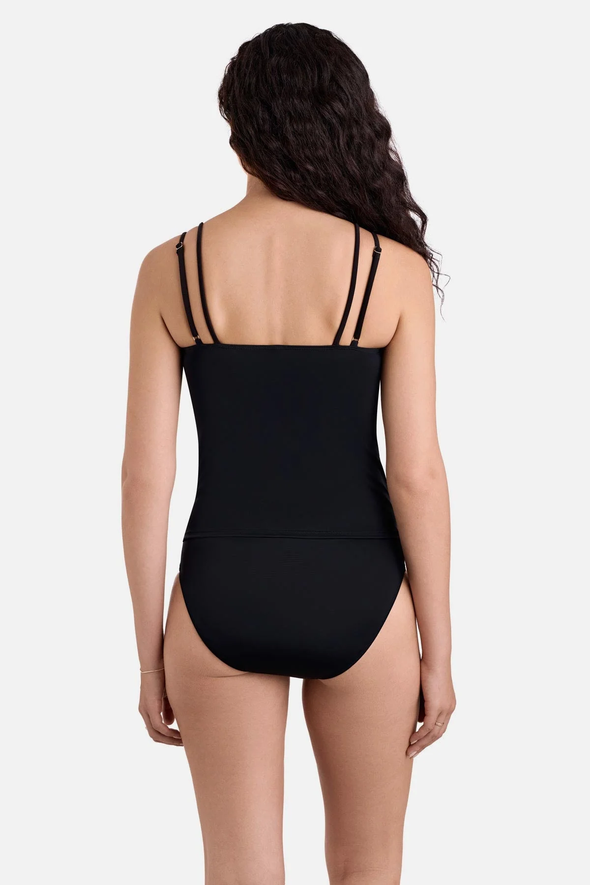 Tessa Underwire Tankini Top - Black - Image 4