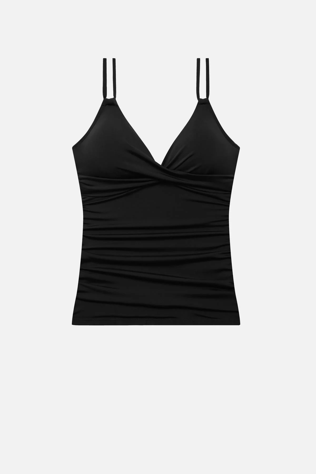 Tessa Underwire Tankini Top - Black - Image 5