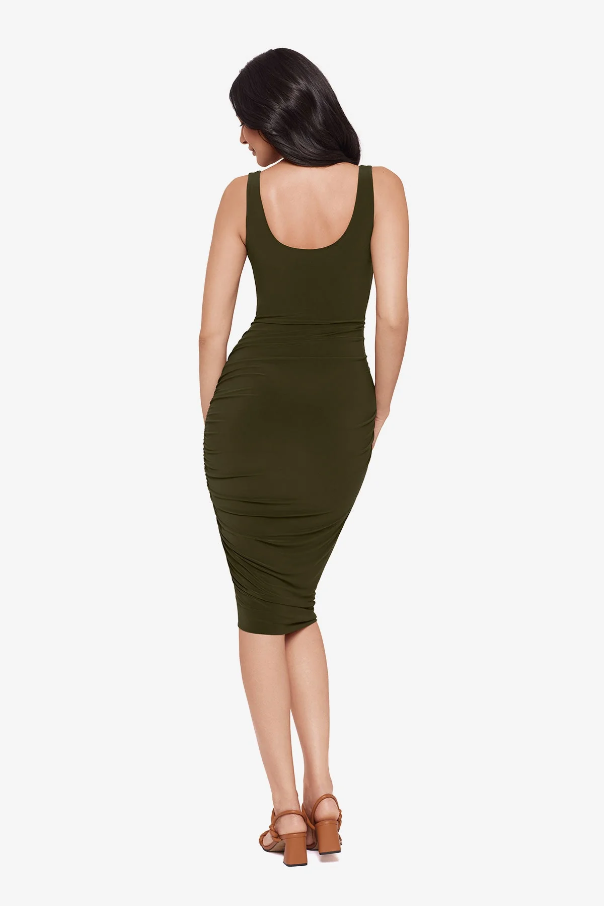 Suki Shaping Dress in Nori - Image 4