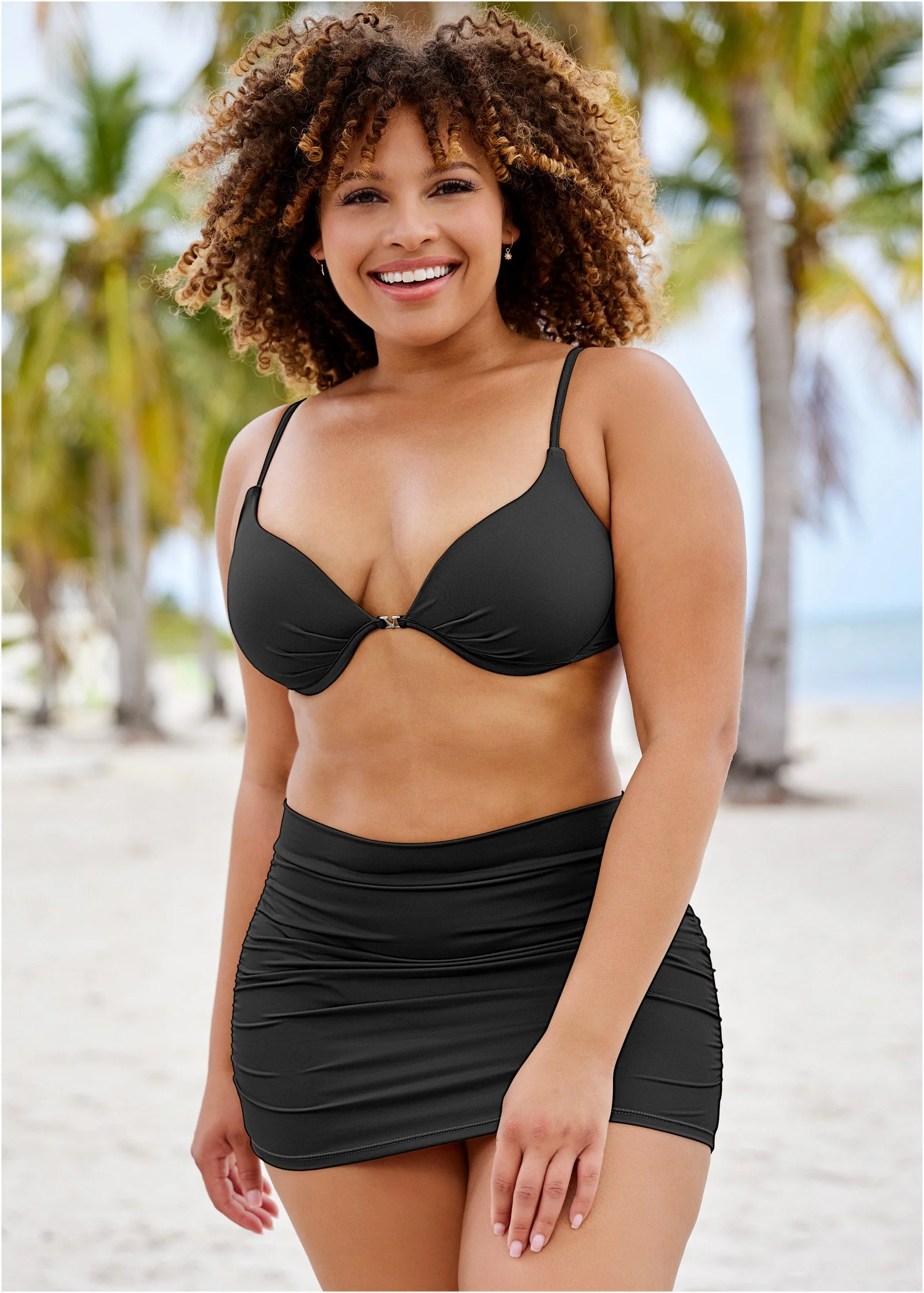 Push-Up Bikini Top - Black Beauty - Image 4