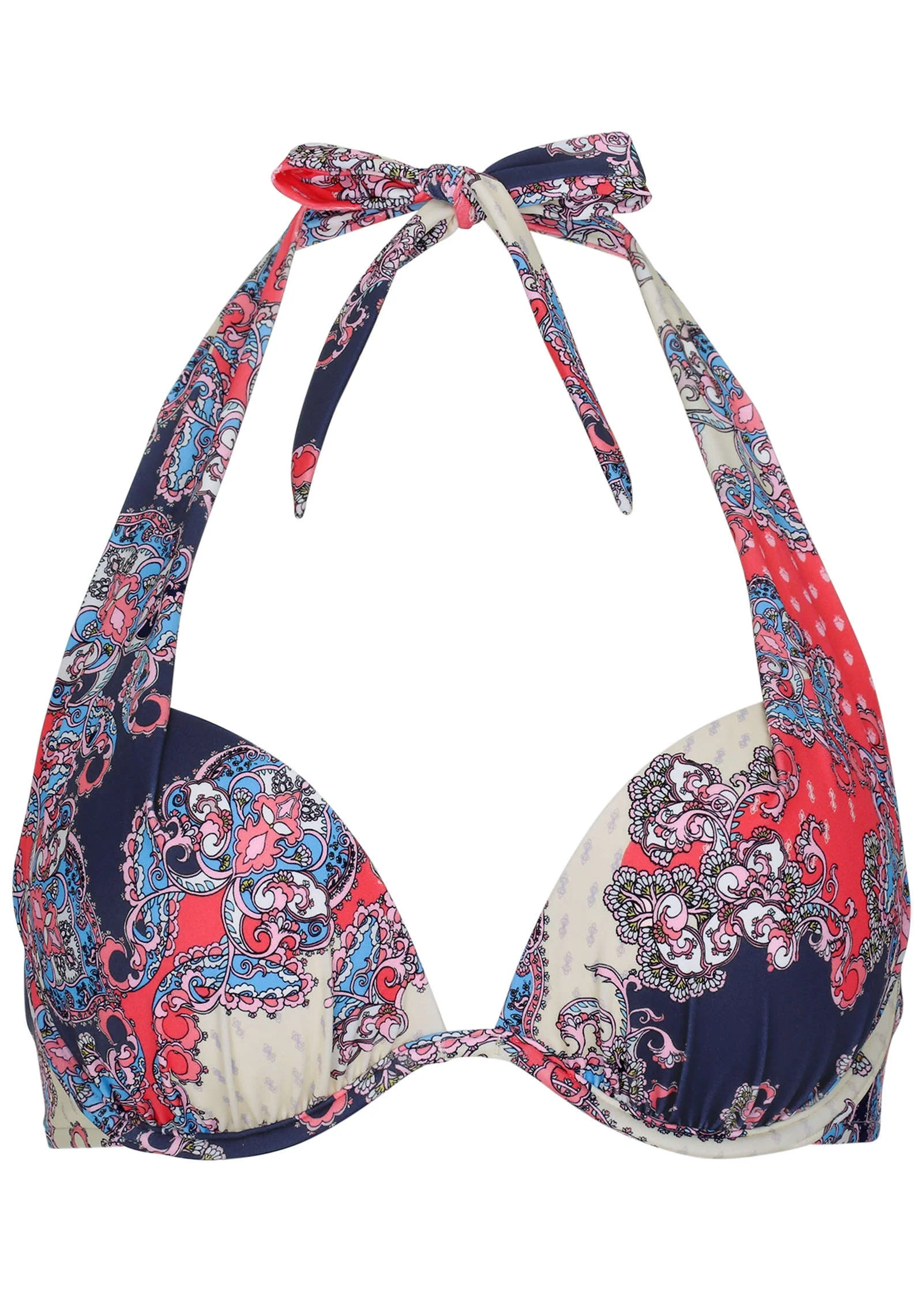 Marilyn Push-Up Bikini Top - Paisley Foulard - Image 3