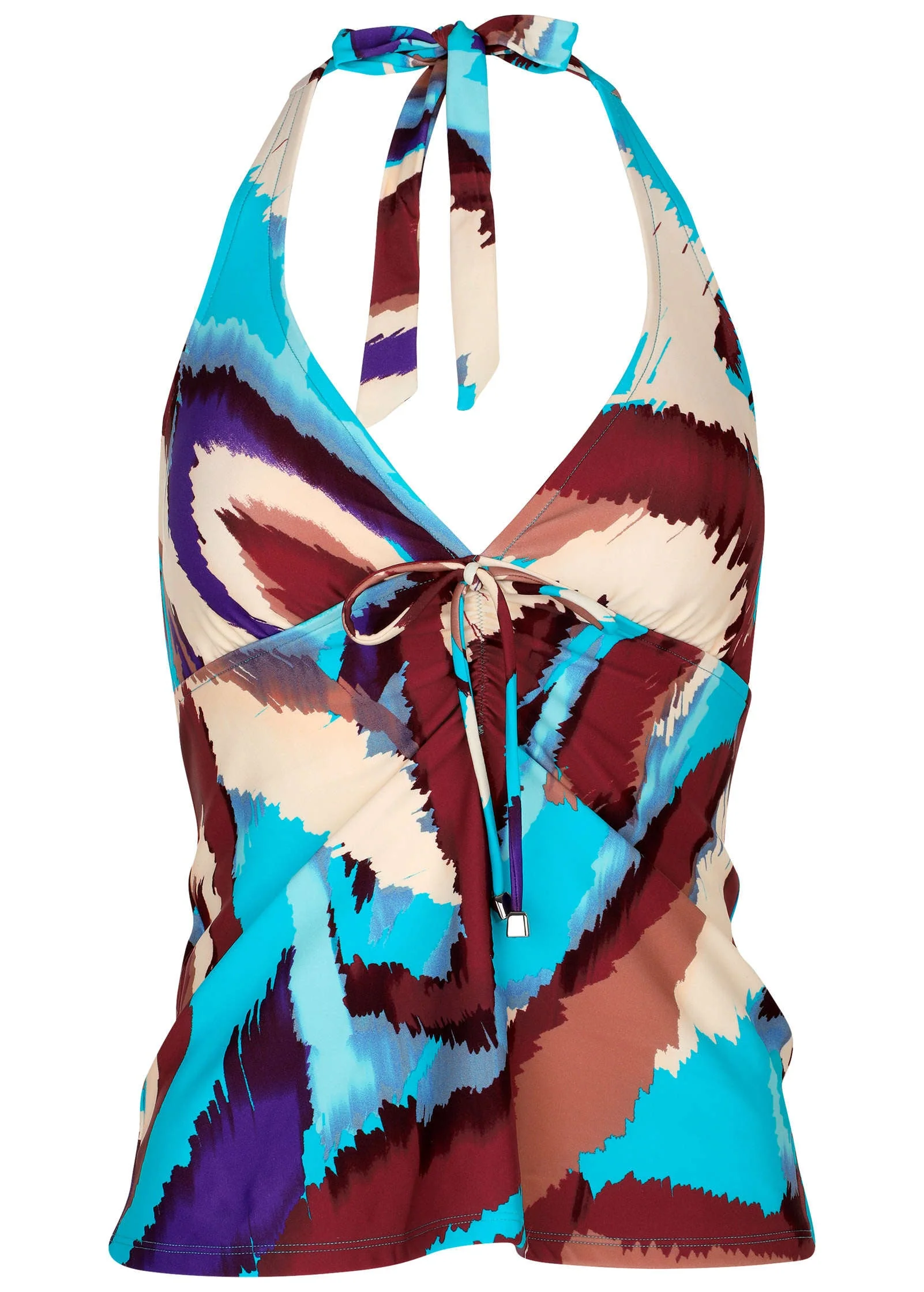 Sicily Halter Tankini - Ikat Flowers - Image 3