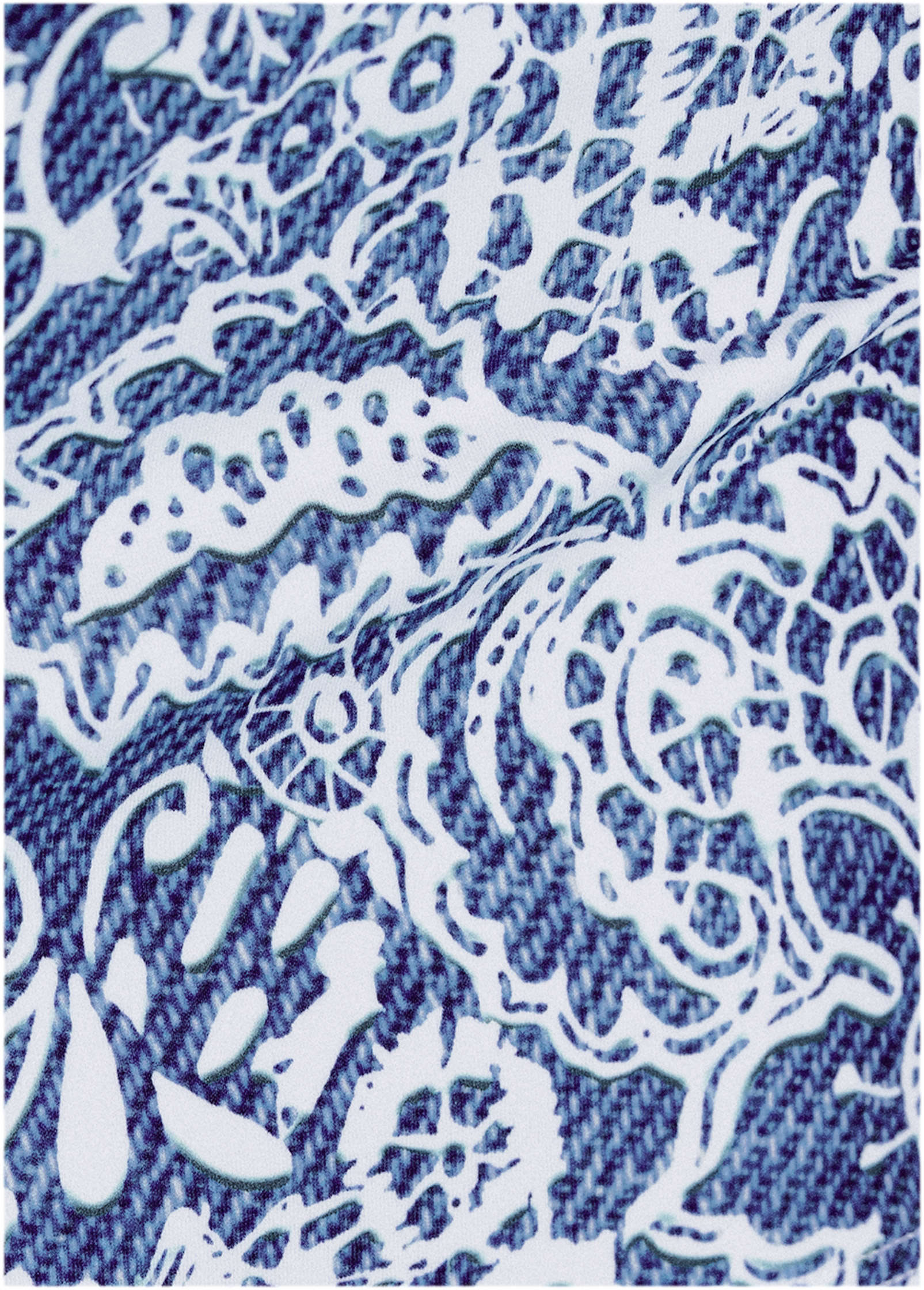 Aruba Swim Bikini Skirt - Denim Anglaise Paisley - Image 3