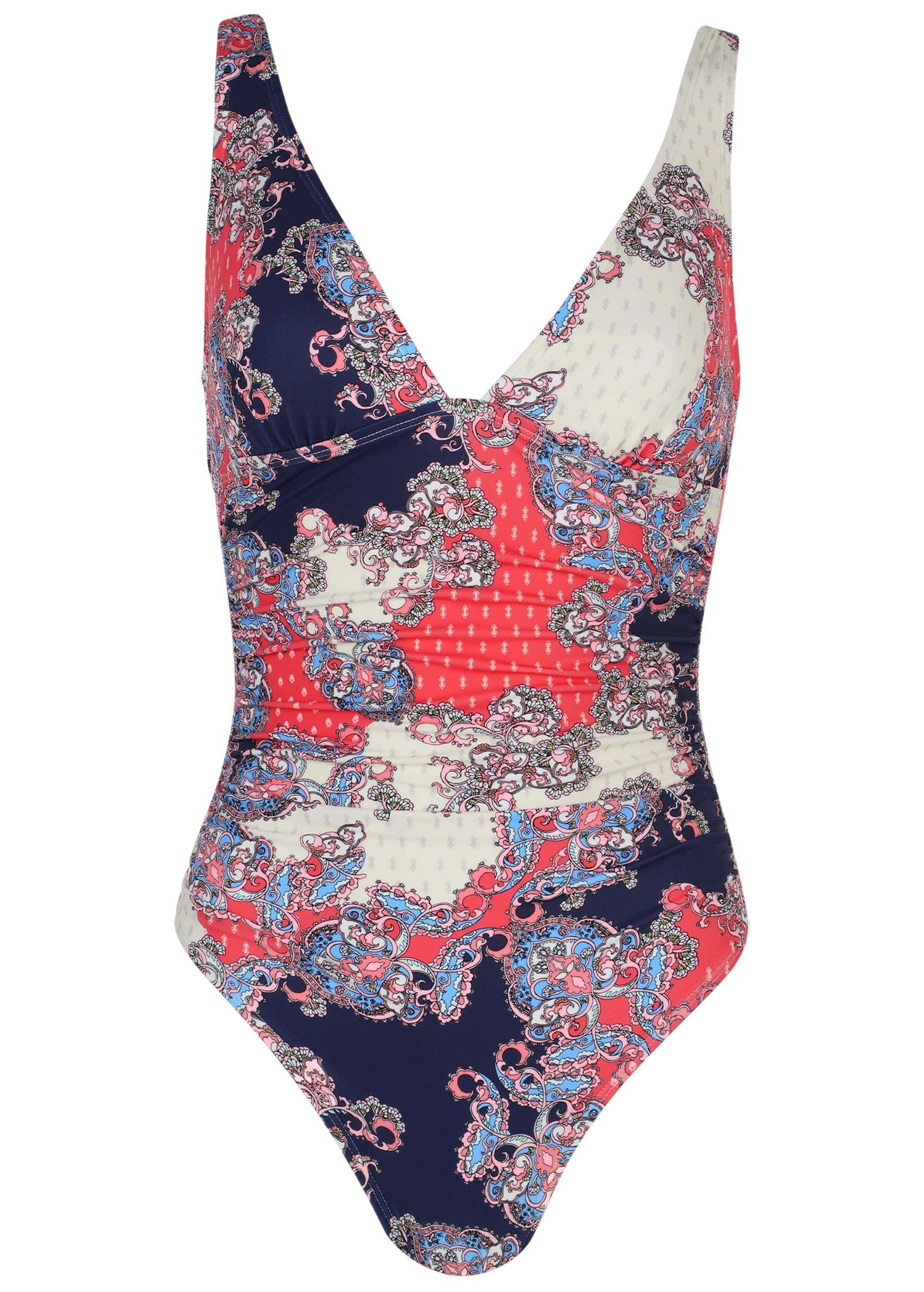 Riviera Ruched Swimsuit - Paisley Foulard - Image 3