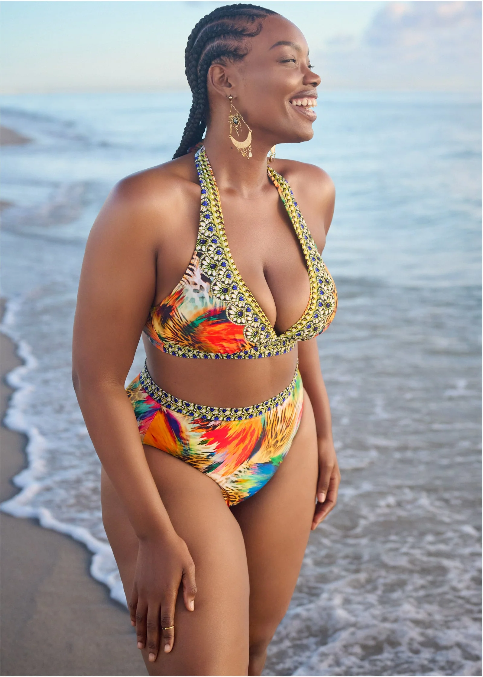 Volley High-Waist Bottom - Island Delight - Image 3
