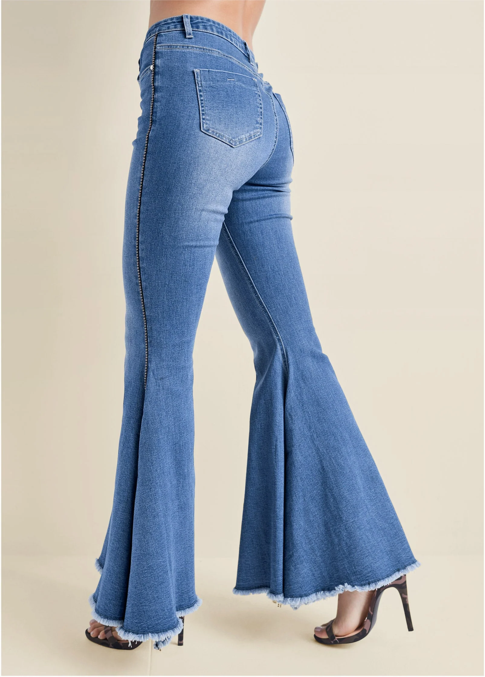 Extreme Flare Jeans - Medium Wash - Image 4