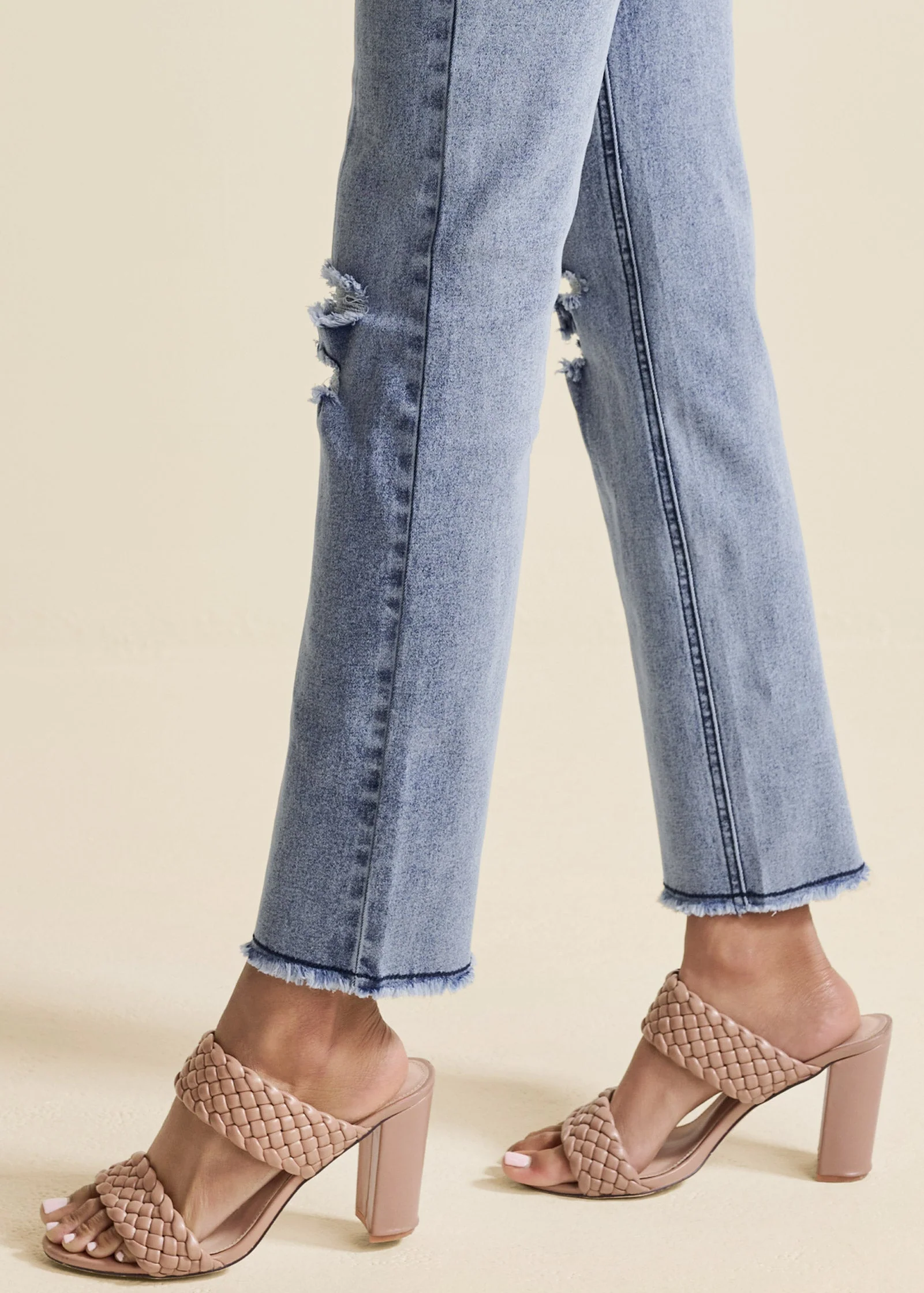 Straight Leg Acid Jeans - Acid Wash - Image 6