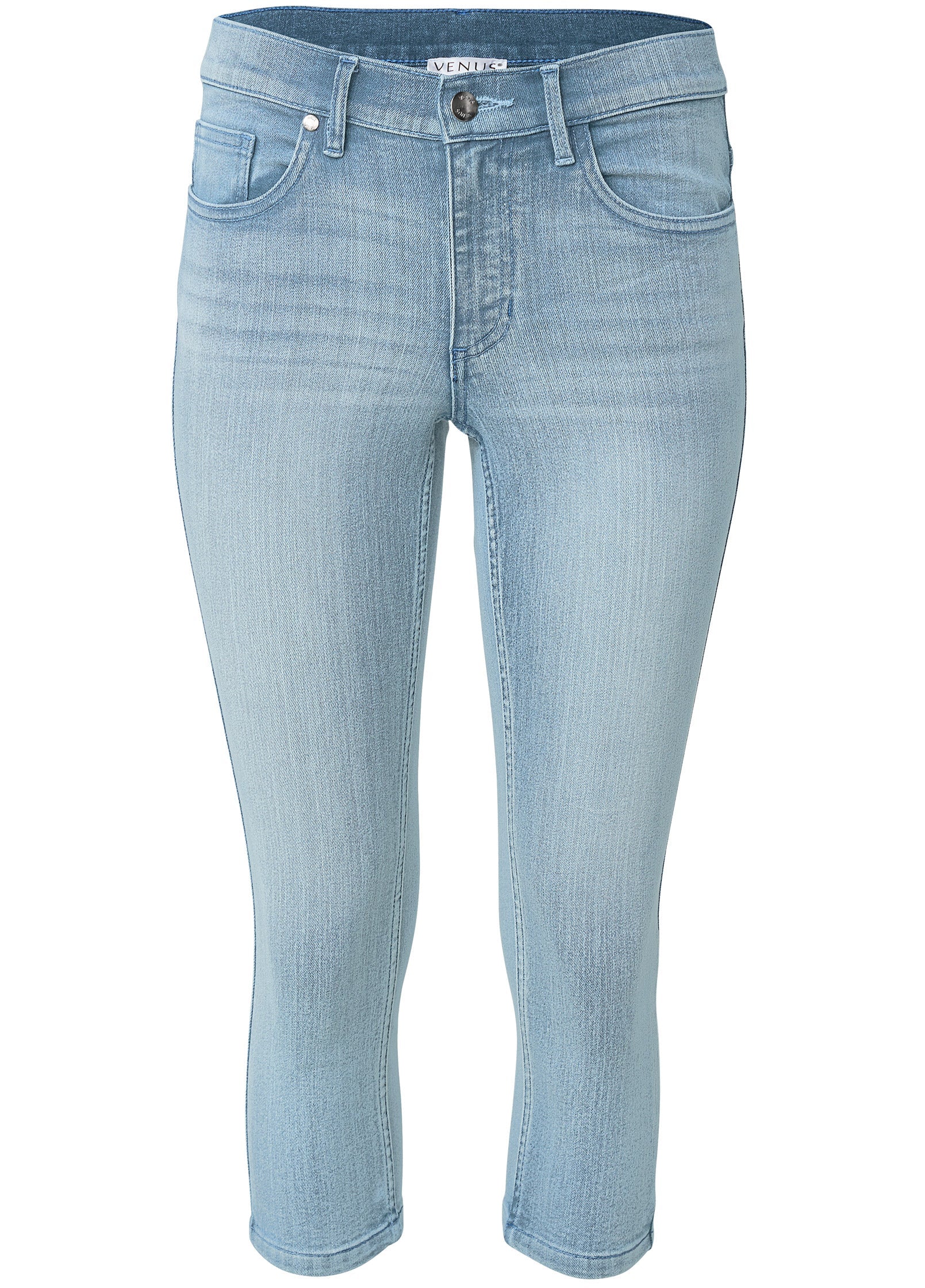 Cindy Capri Jeans - Light Wash - Image 5