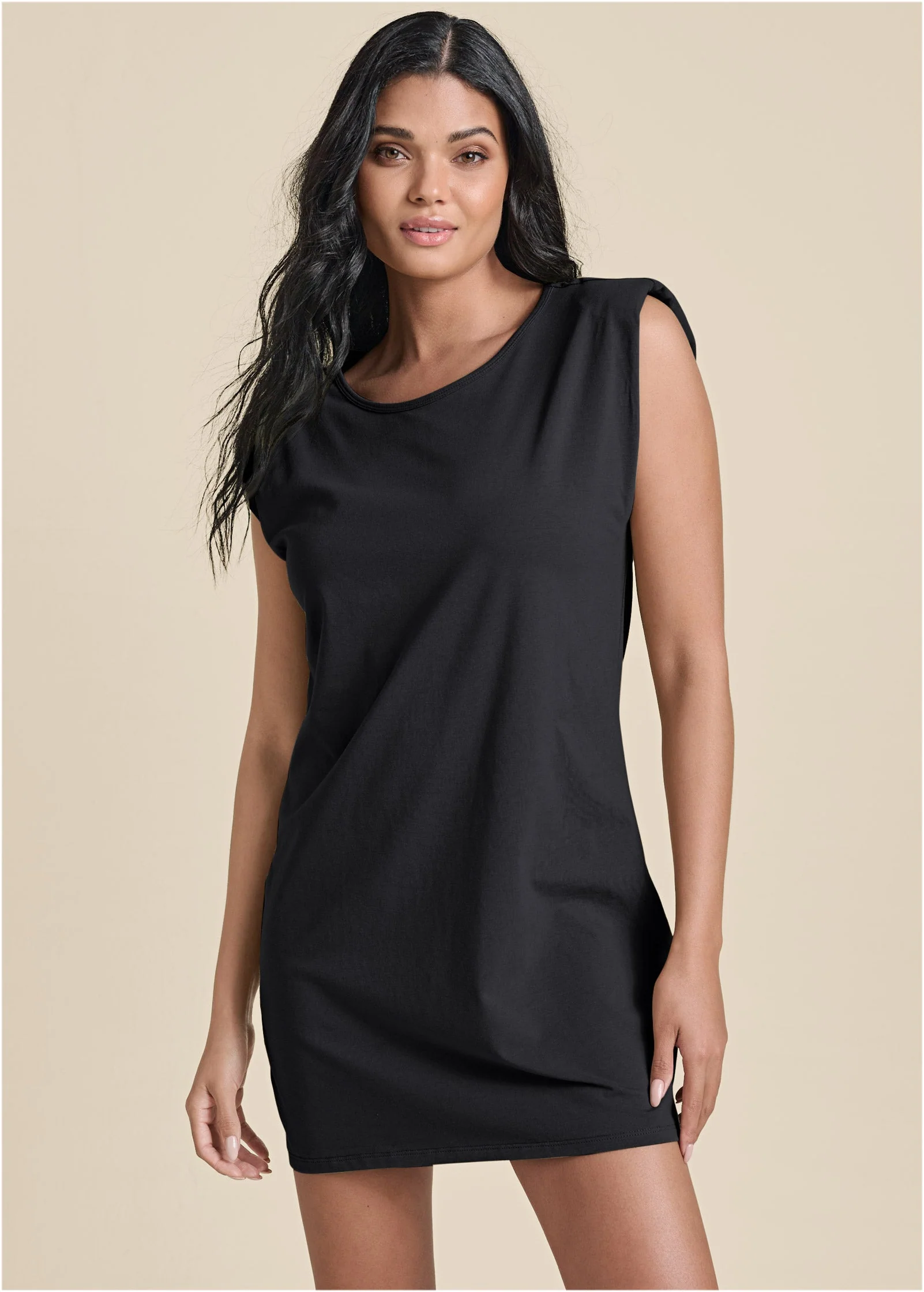 Easy Shift Dress - Jet Black