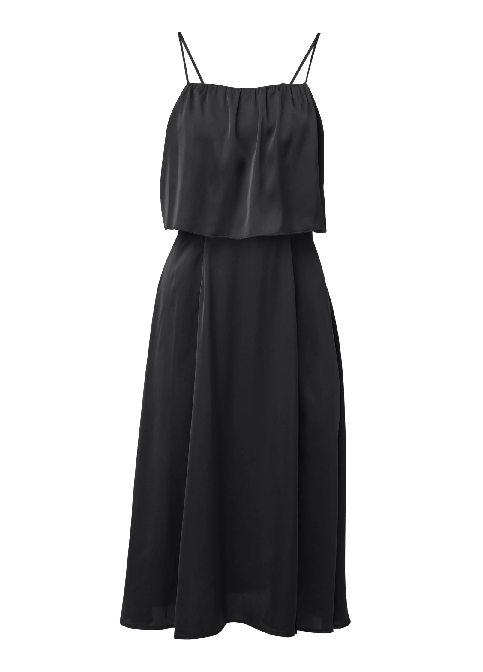 Overlay Midi Dress - Jet Black - Image 5