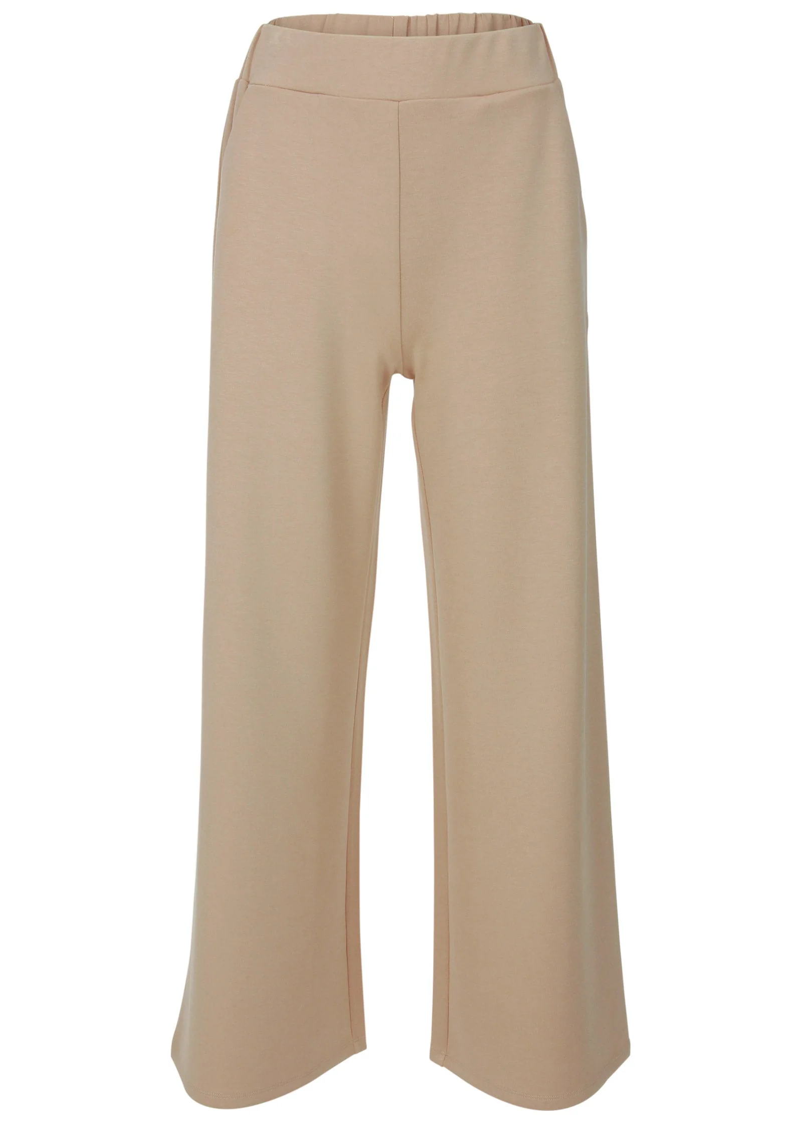 Double Knit Wide Leg Pants - Tan - Image 6