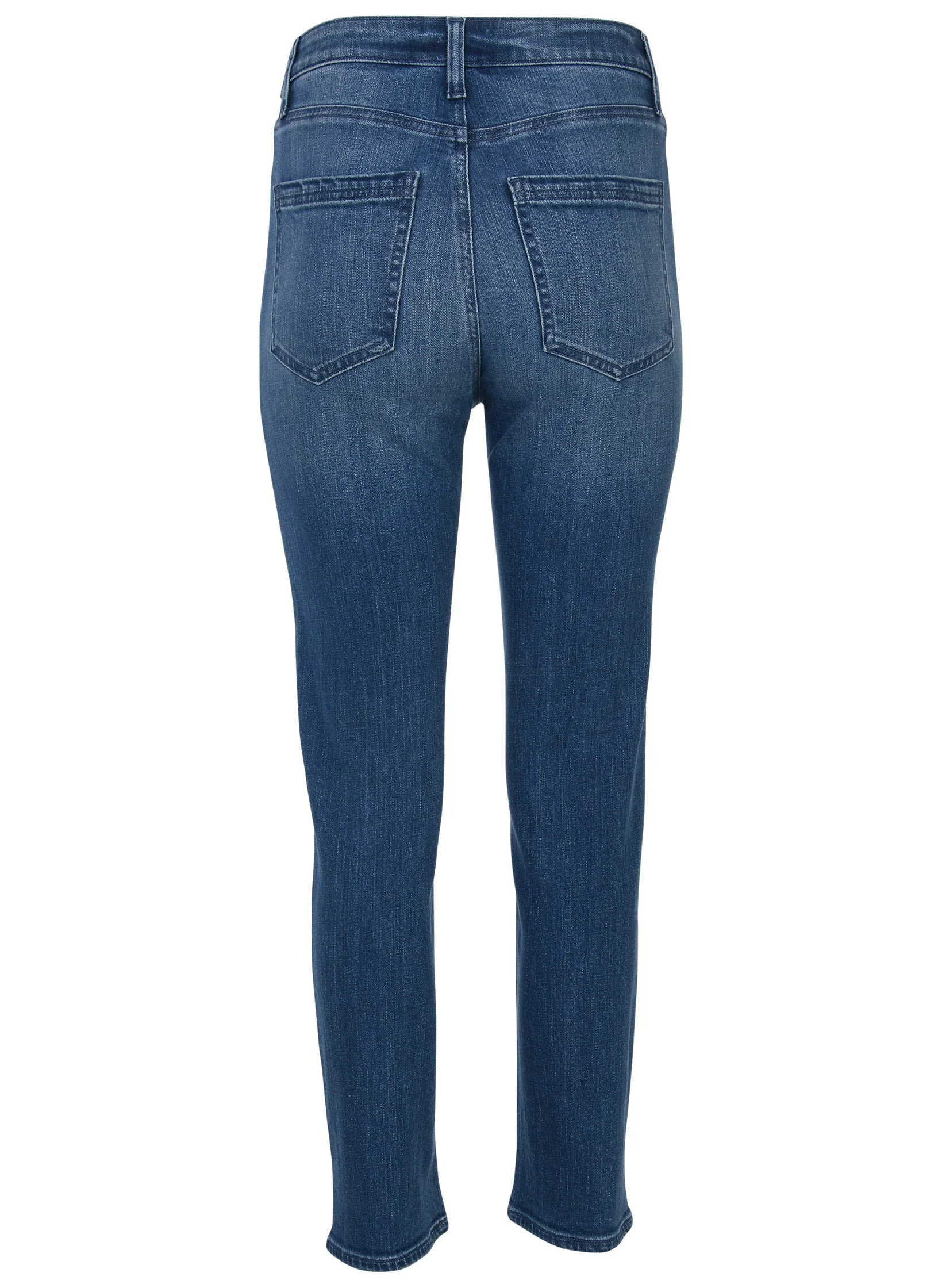 Lace Print Straight Jeans - Medium Wash - Image 6