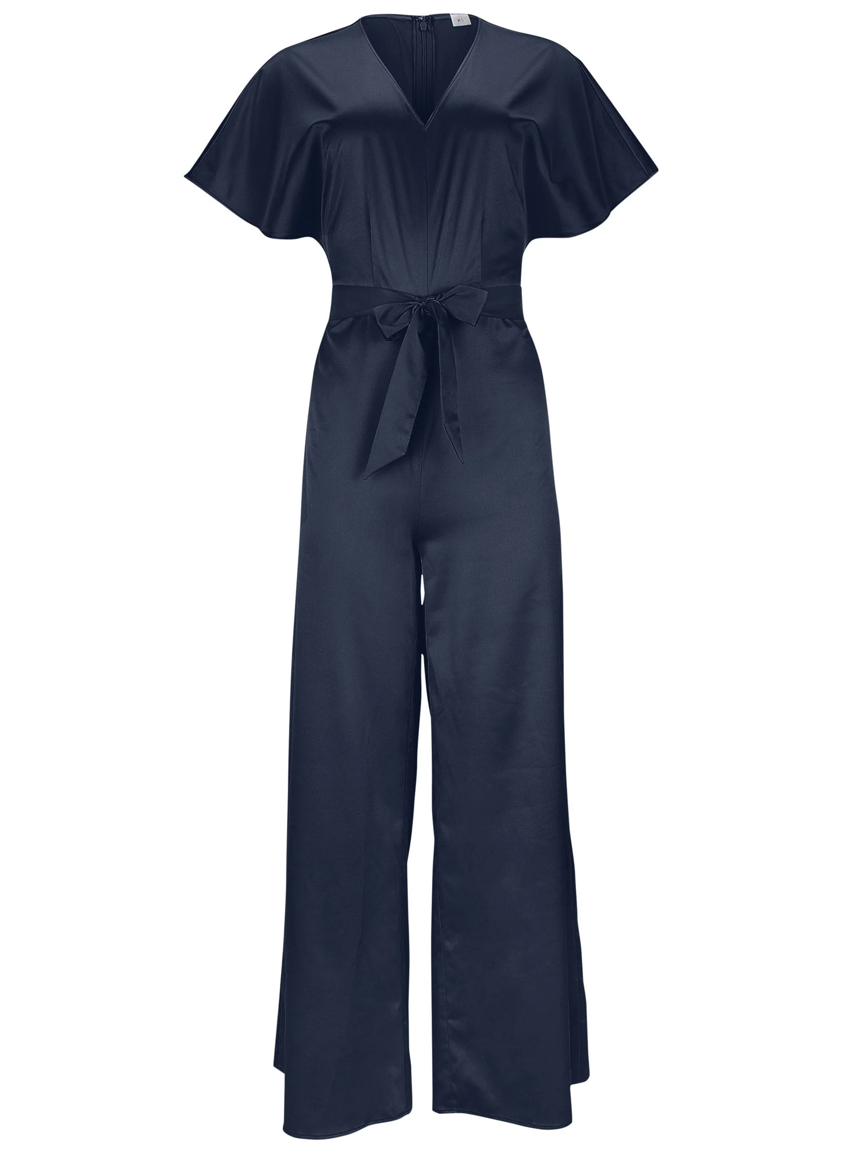 Flutter Sleeve Jumpsuit - Navy - Image 4