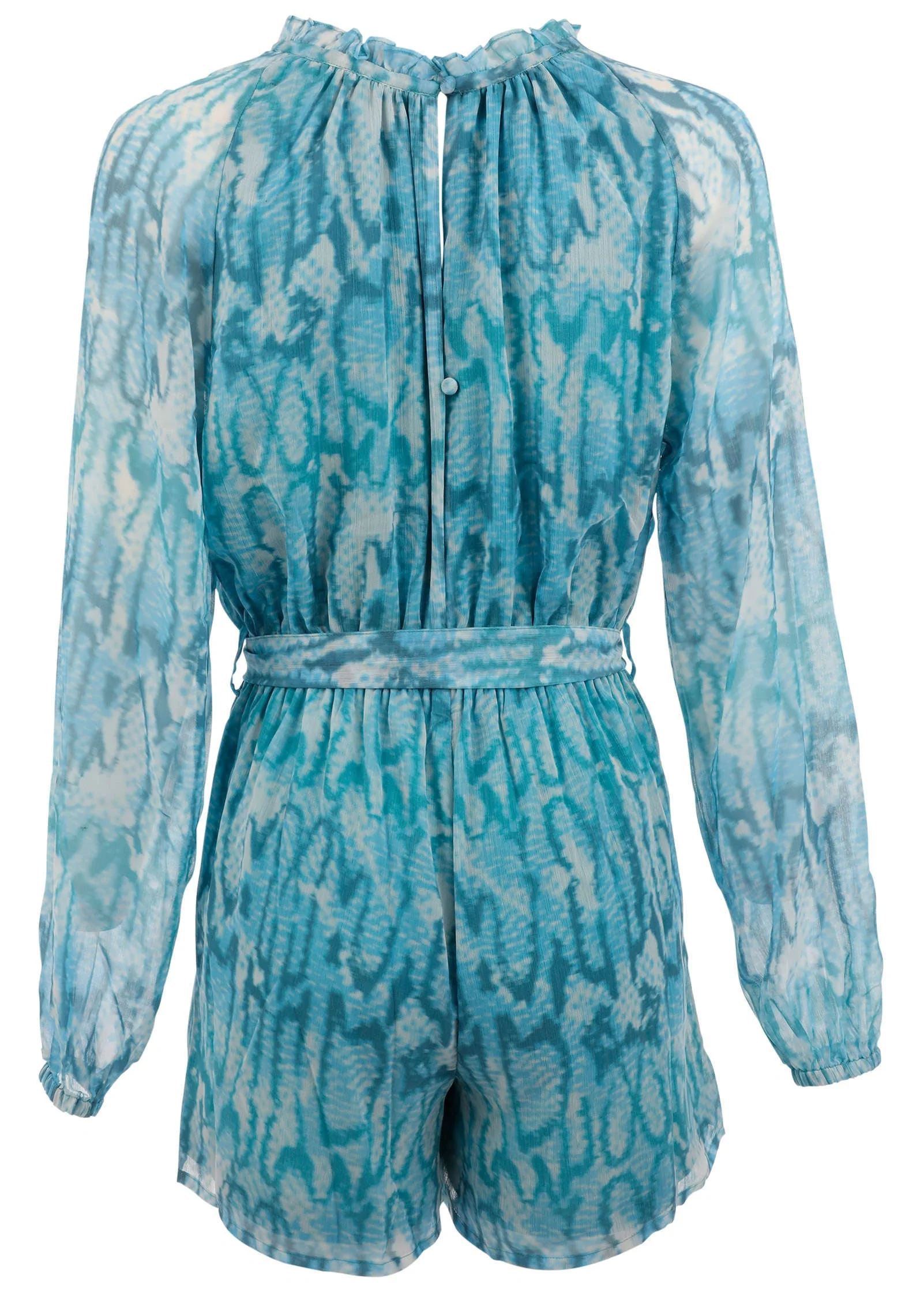 Crinkle Chiffon Romper - Water Snake - Image 4