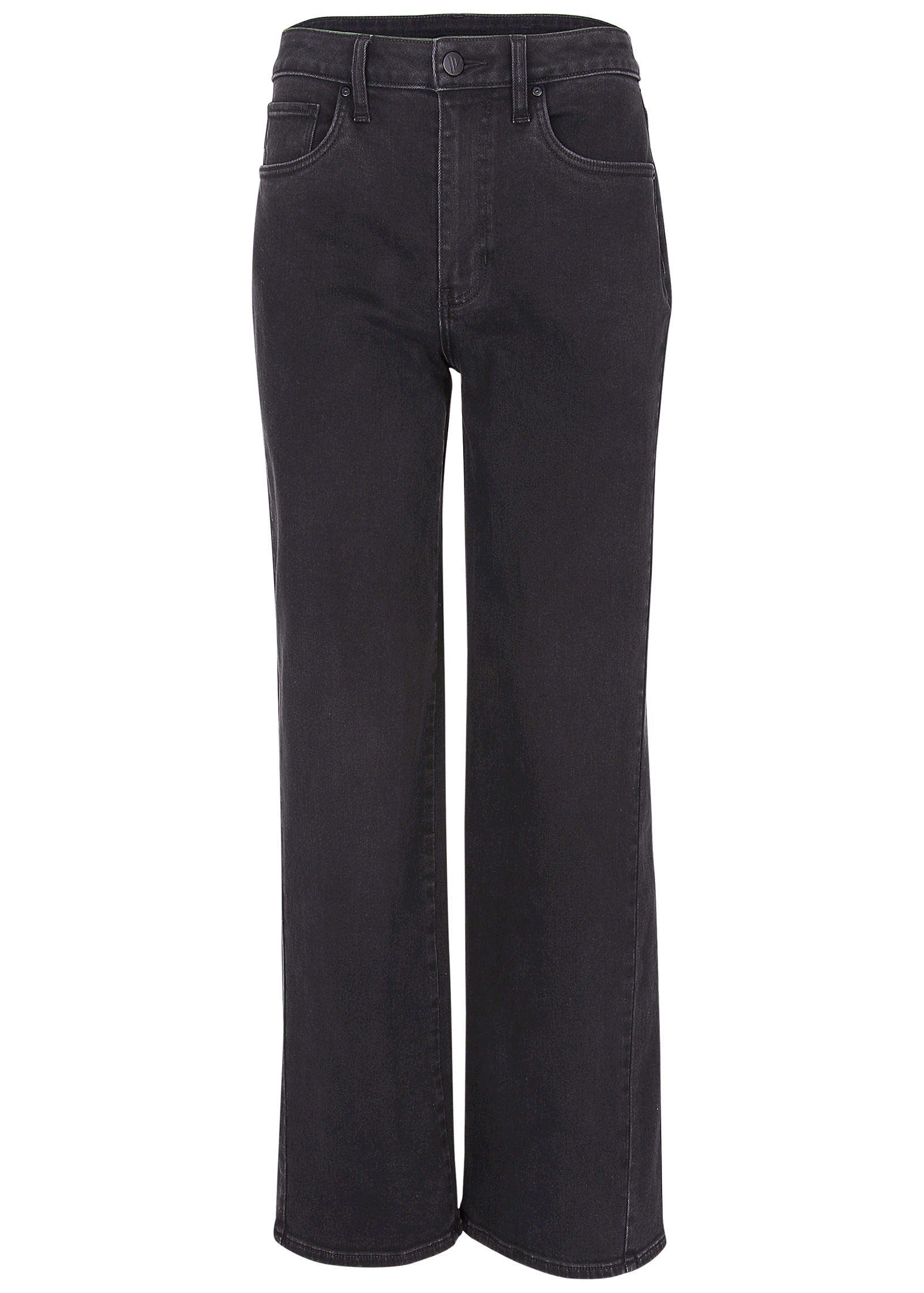 Farrah Wide Leg Jeans - Black Wash - Image 5
