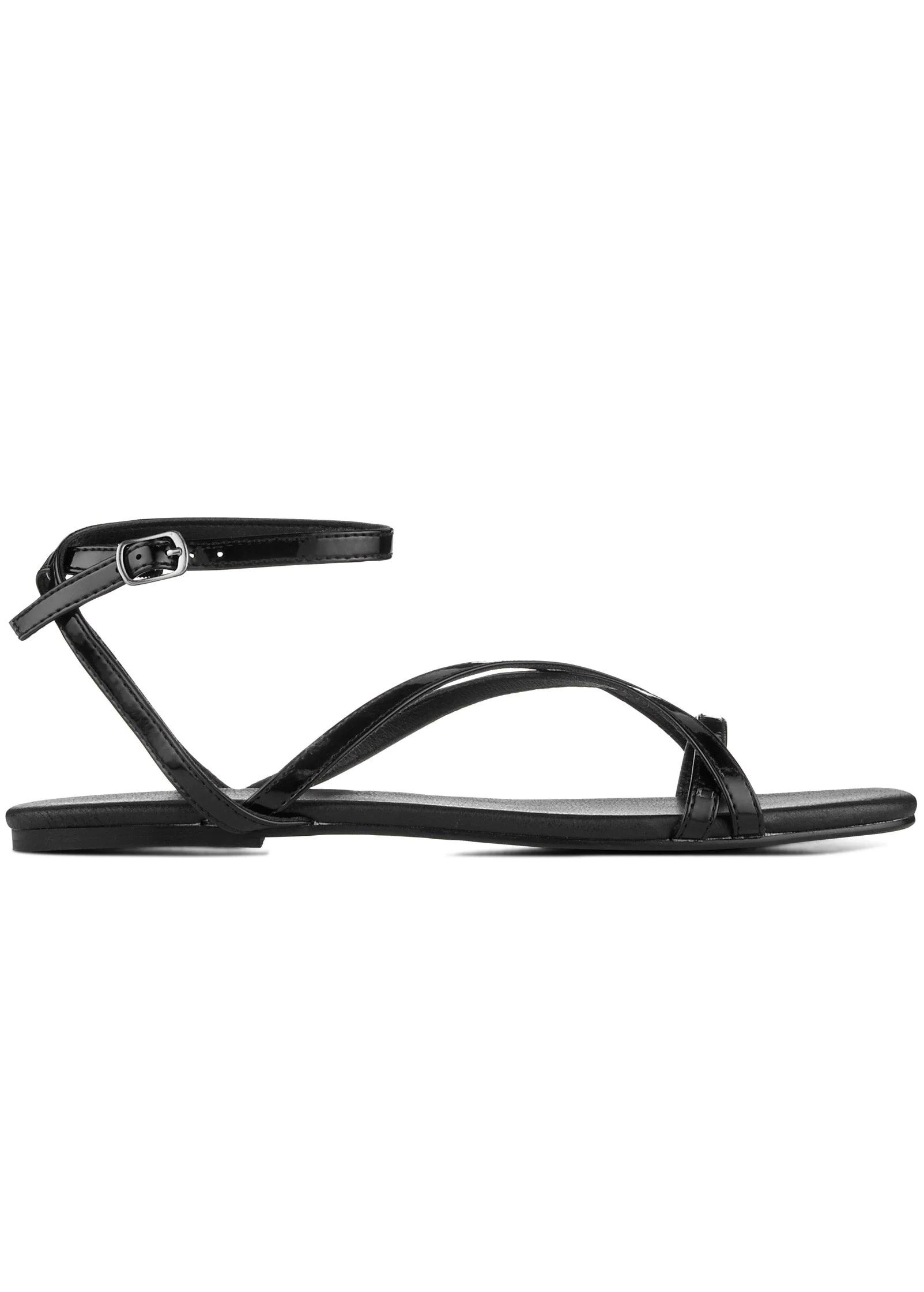 Criss Cross Sandals - Jet Black - Image 2