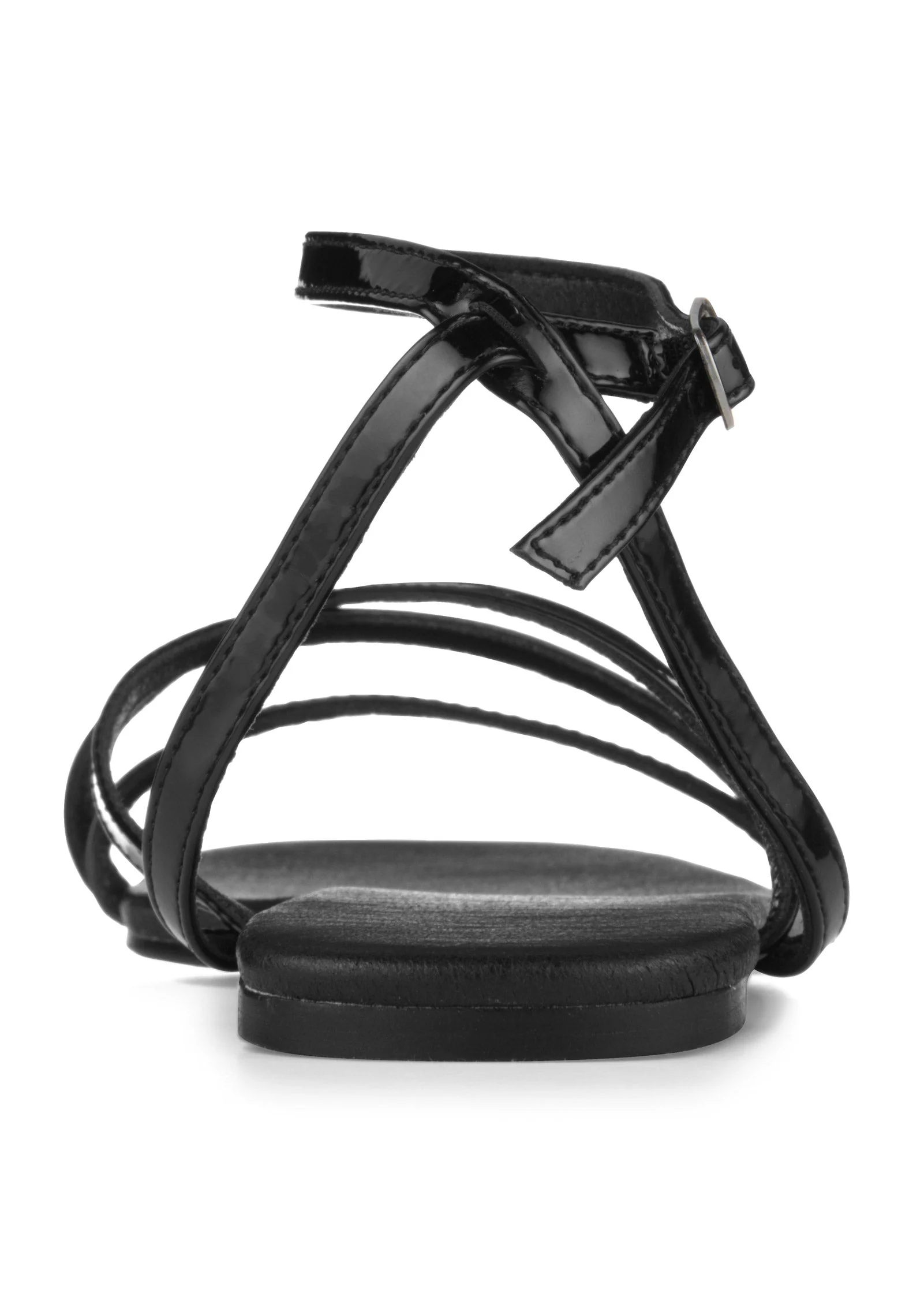 Criss Cross Sandals - Jet Black - Image 4