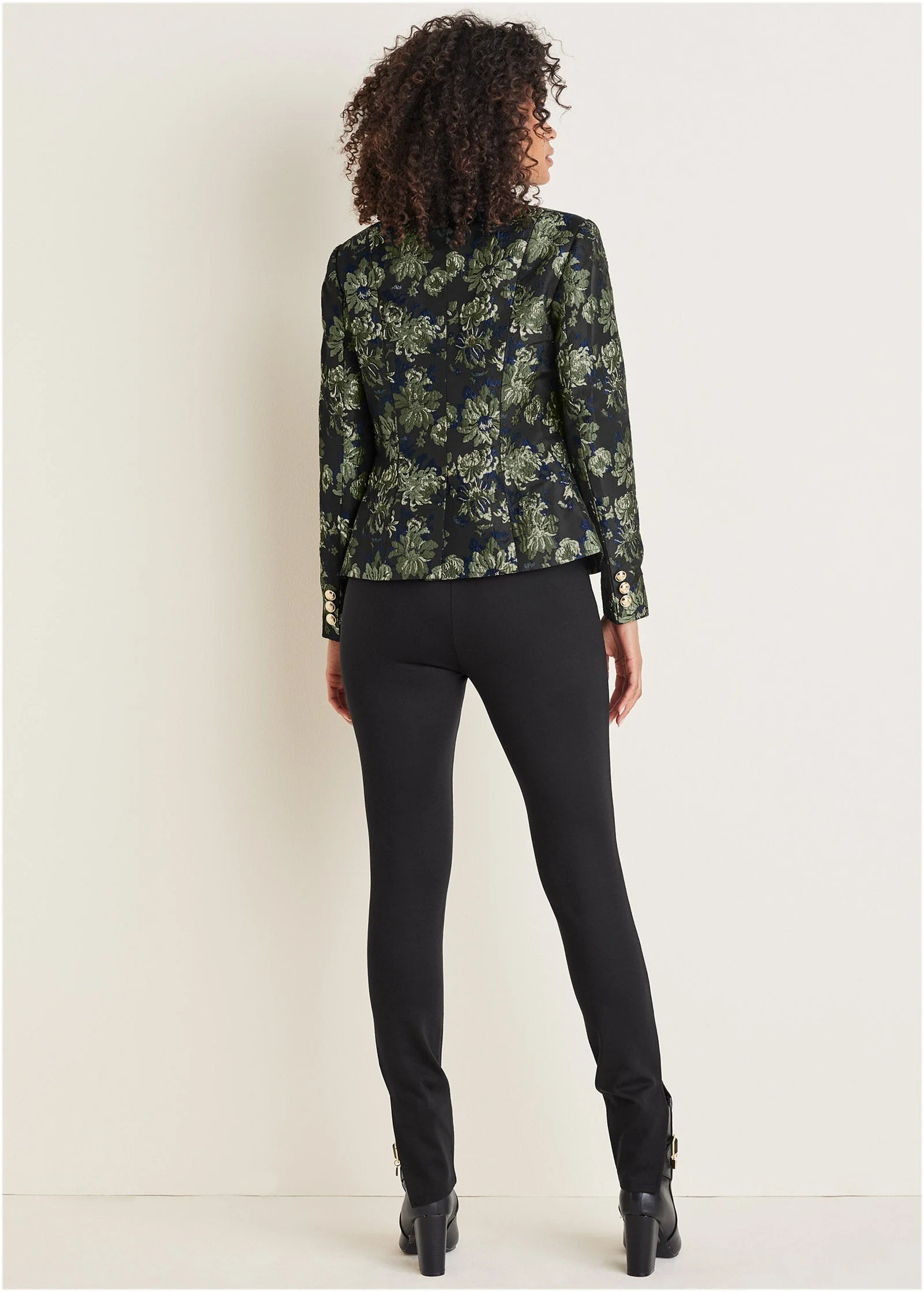 Jacquard Blazer - Navy Combo - Image 2