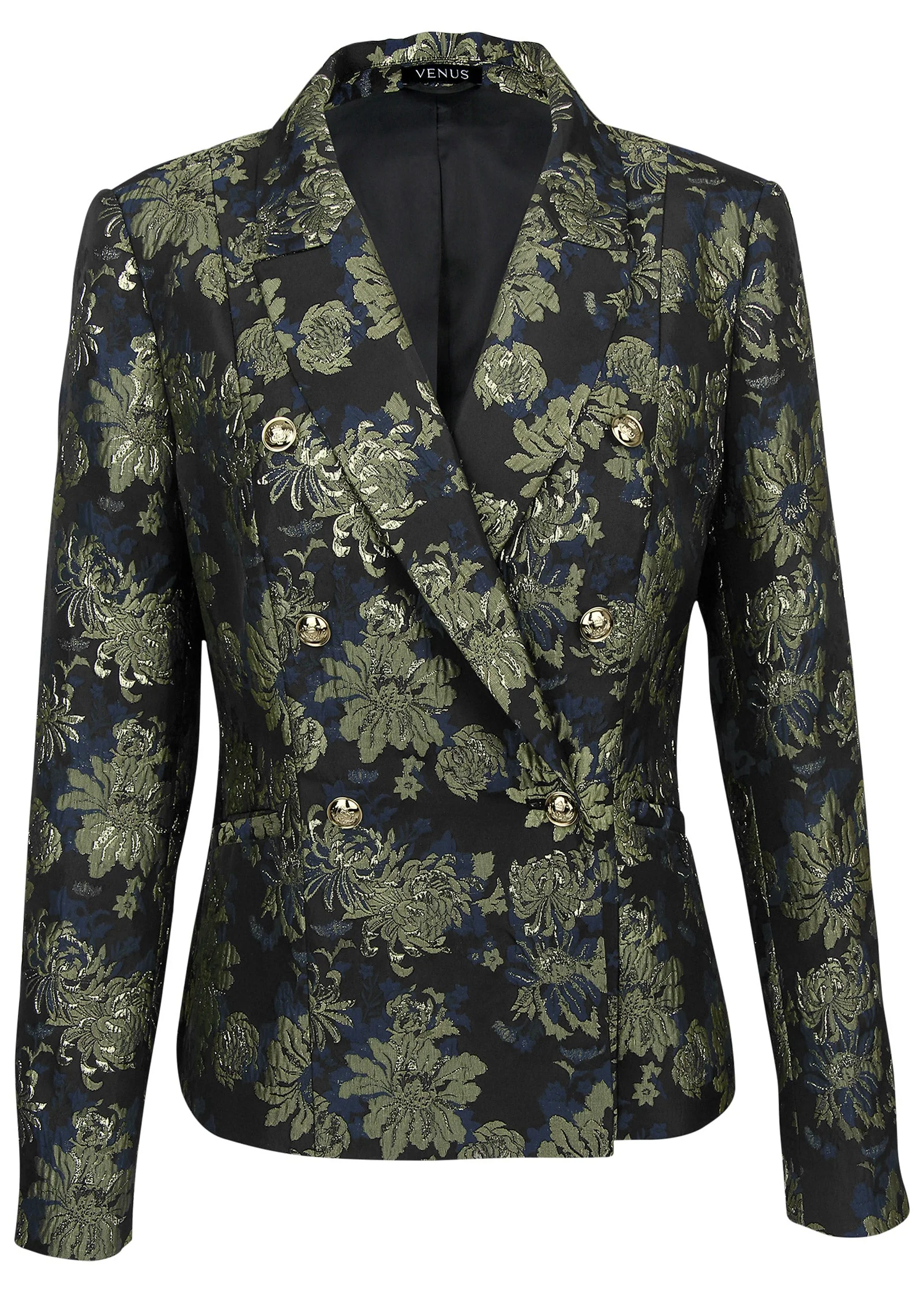 Jacquard Blazer - Navy Combo - Image 4