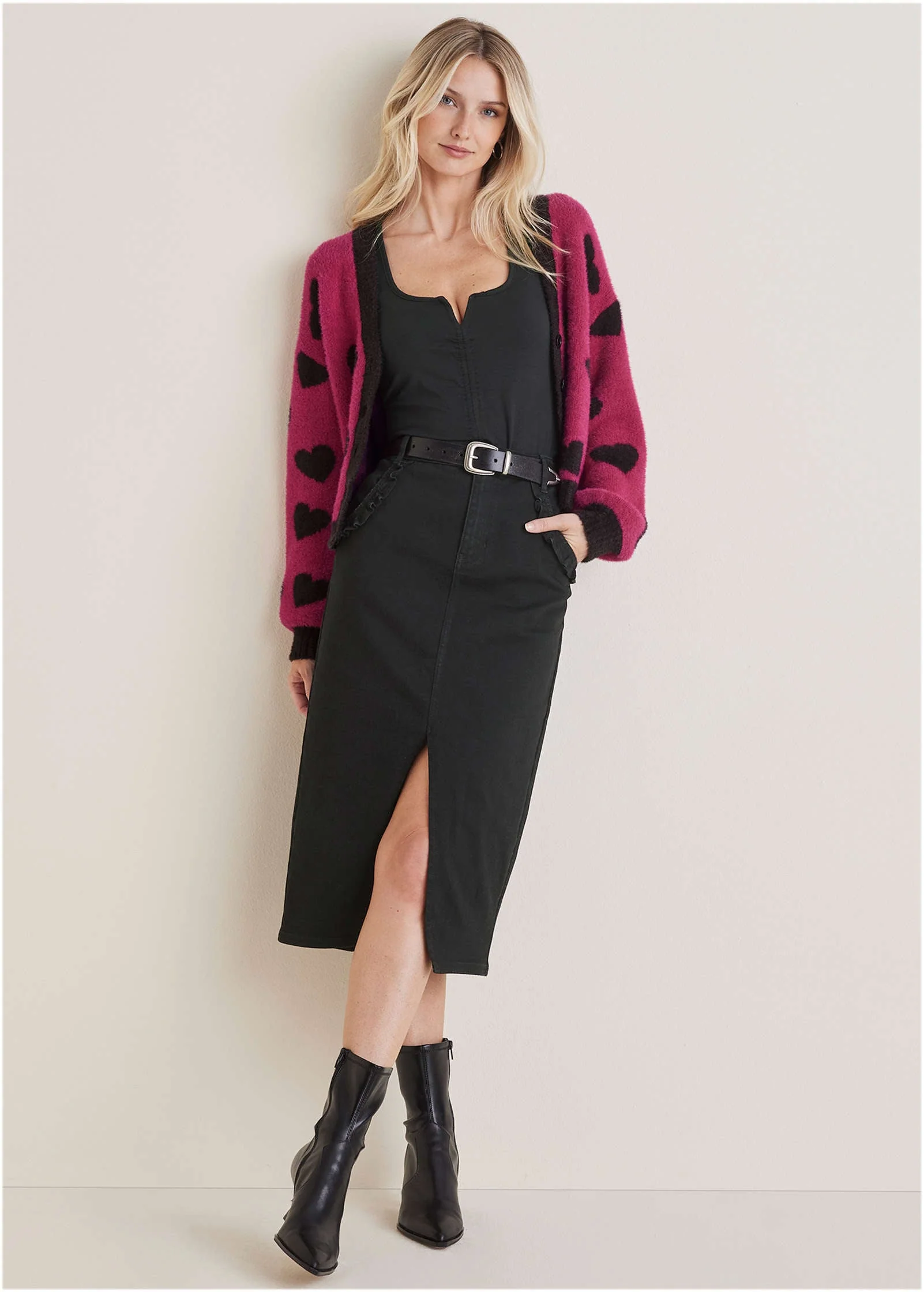 Heart Graphic Sweater - Vivacious - Image 6