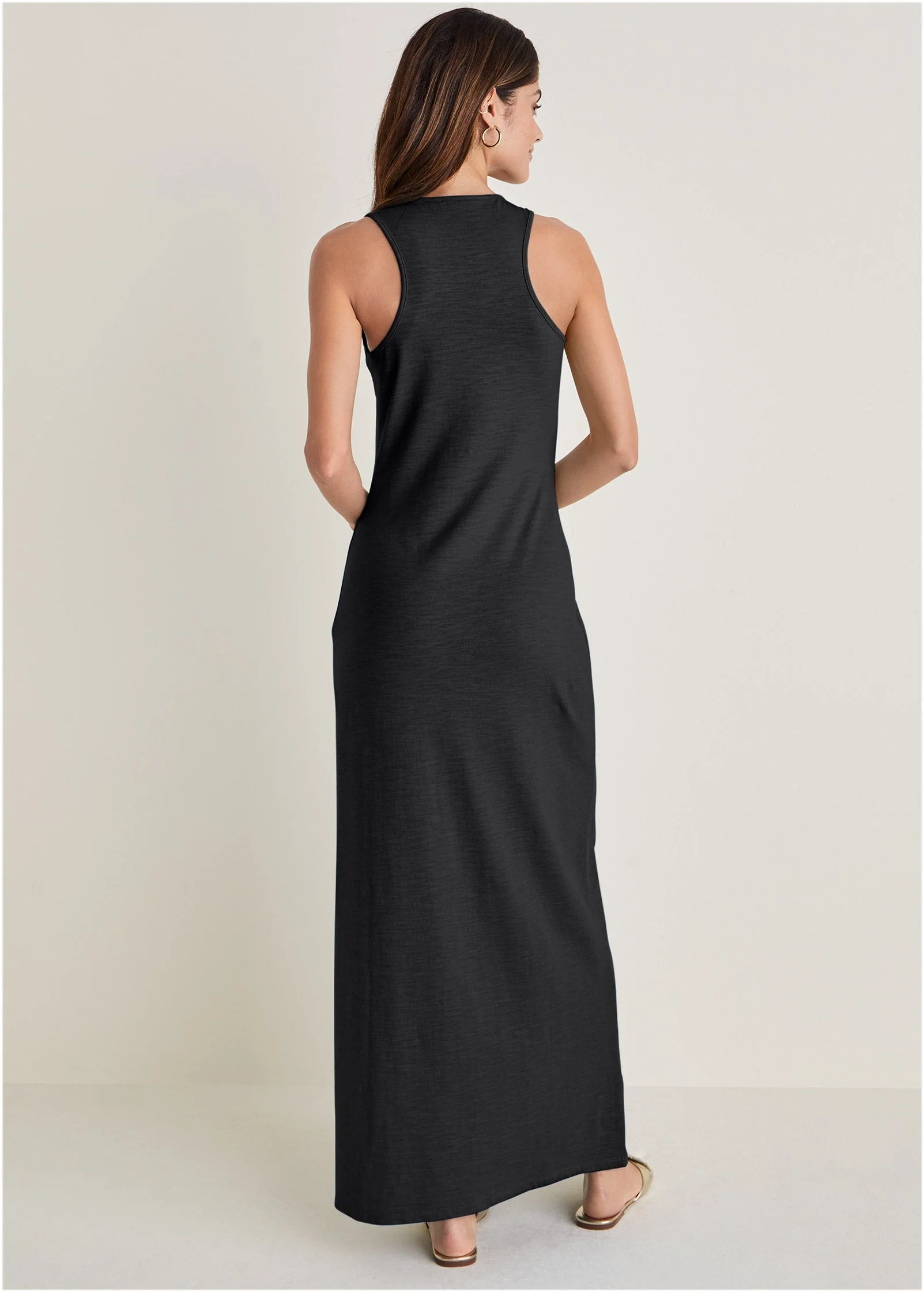 Tank Maxi Dress - Jet Black - Image 2