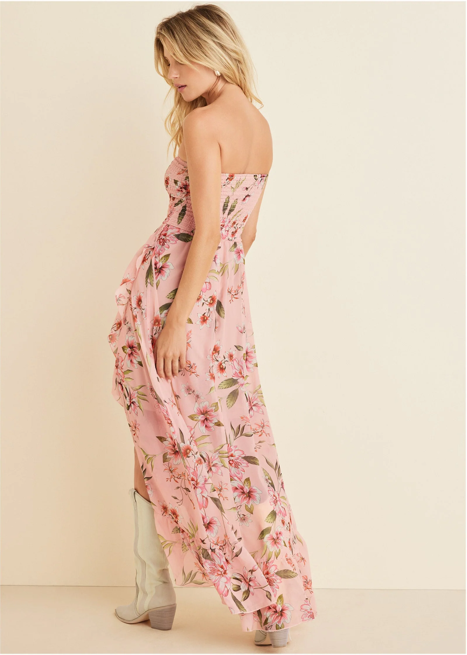 Strapless Ruffle Maxi - Ethereal Floral - Image 3
