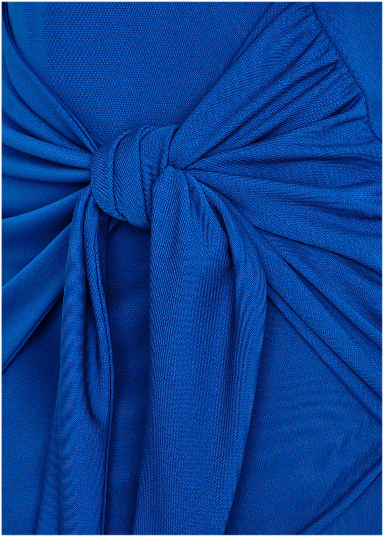 Tie Waist Detail Mini Dress - Blue - Image 3