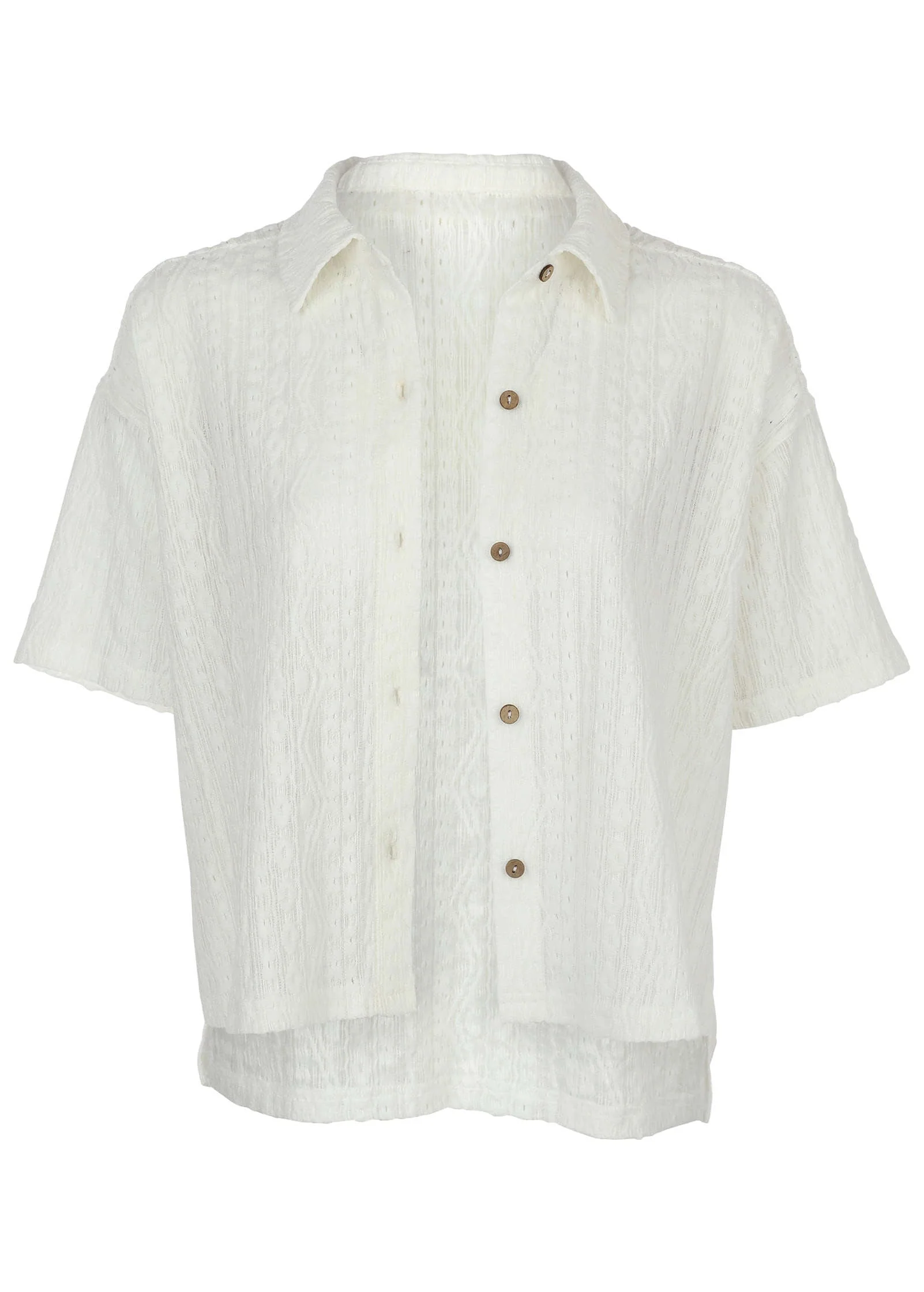 Bahama Knit Shirt - Off White - Image 3