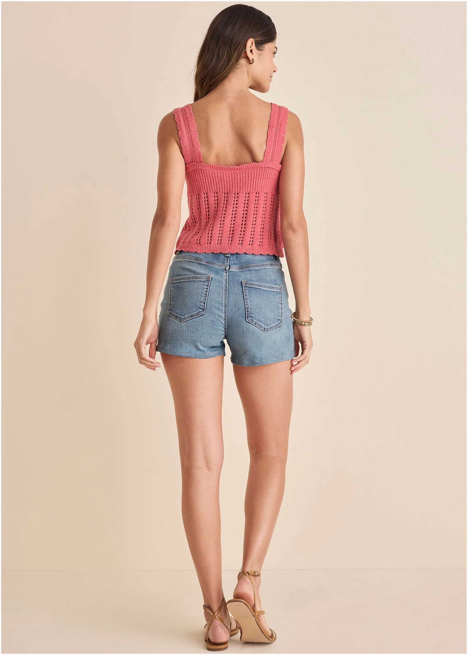 Pointelle Tank - Paradise Pink - Image 3