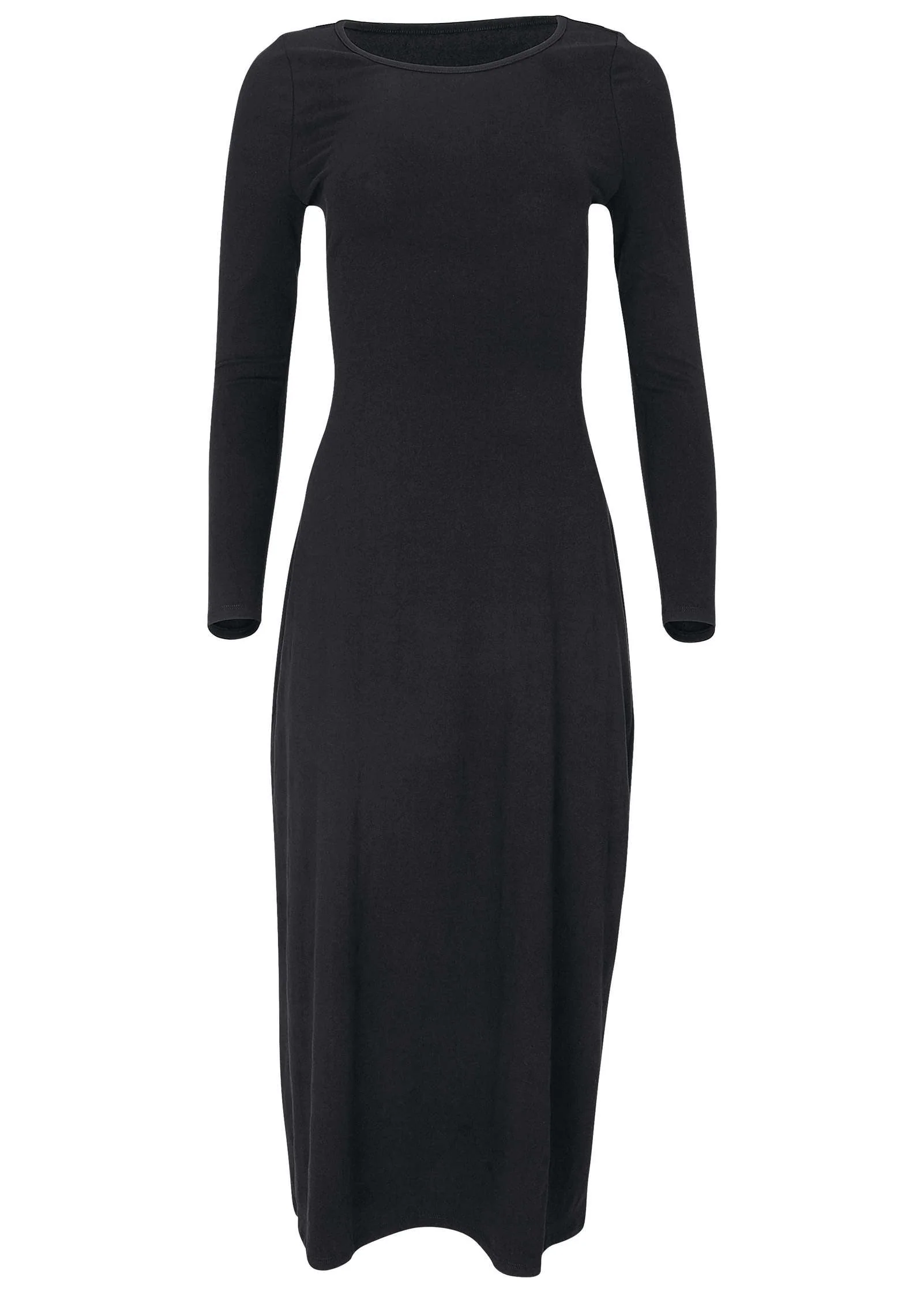 Open Back Maxi Dress - Jet Black - Image 5